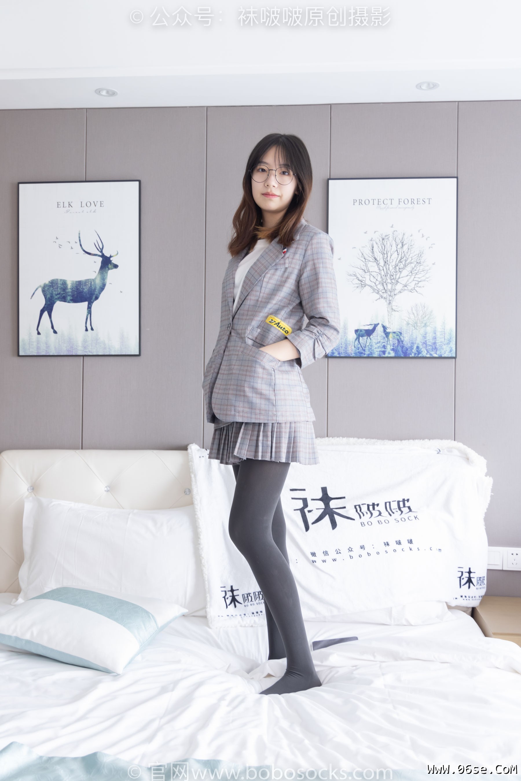 图片[126]-BoBoSocks袜啵啵 No.210 小甜豆 -皮鞋、厚灰丝、ol装[140P]-六色网