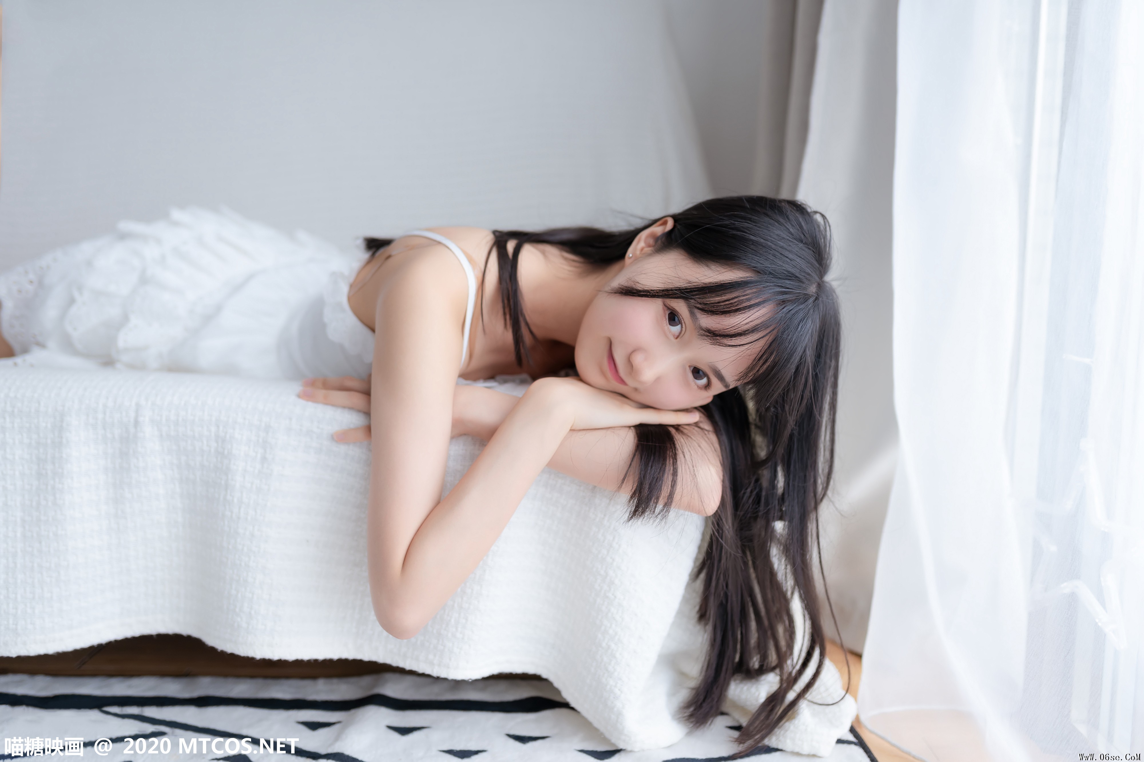 图片[25]-喵糖映画 VOL.187 白裙少女[40P／169MB]-六色网