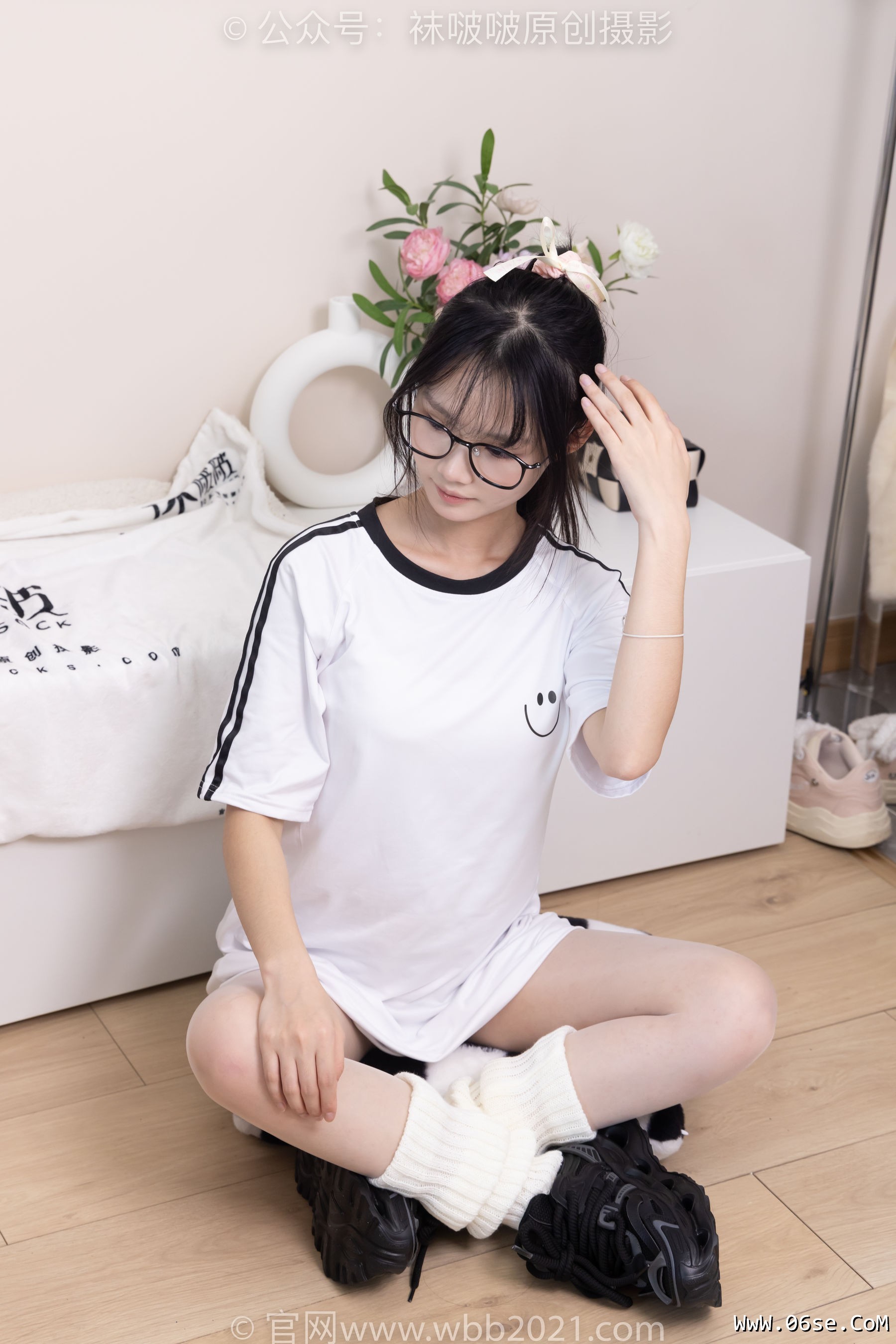 图片[87]-BoBoSocks袜啵啵 No.376 甜甜圈 -运动鞋、堆堆袜套、白丝[150P]-六色网
