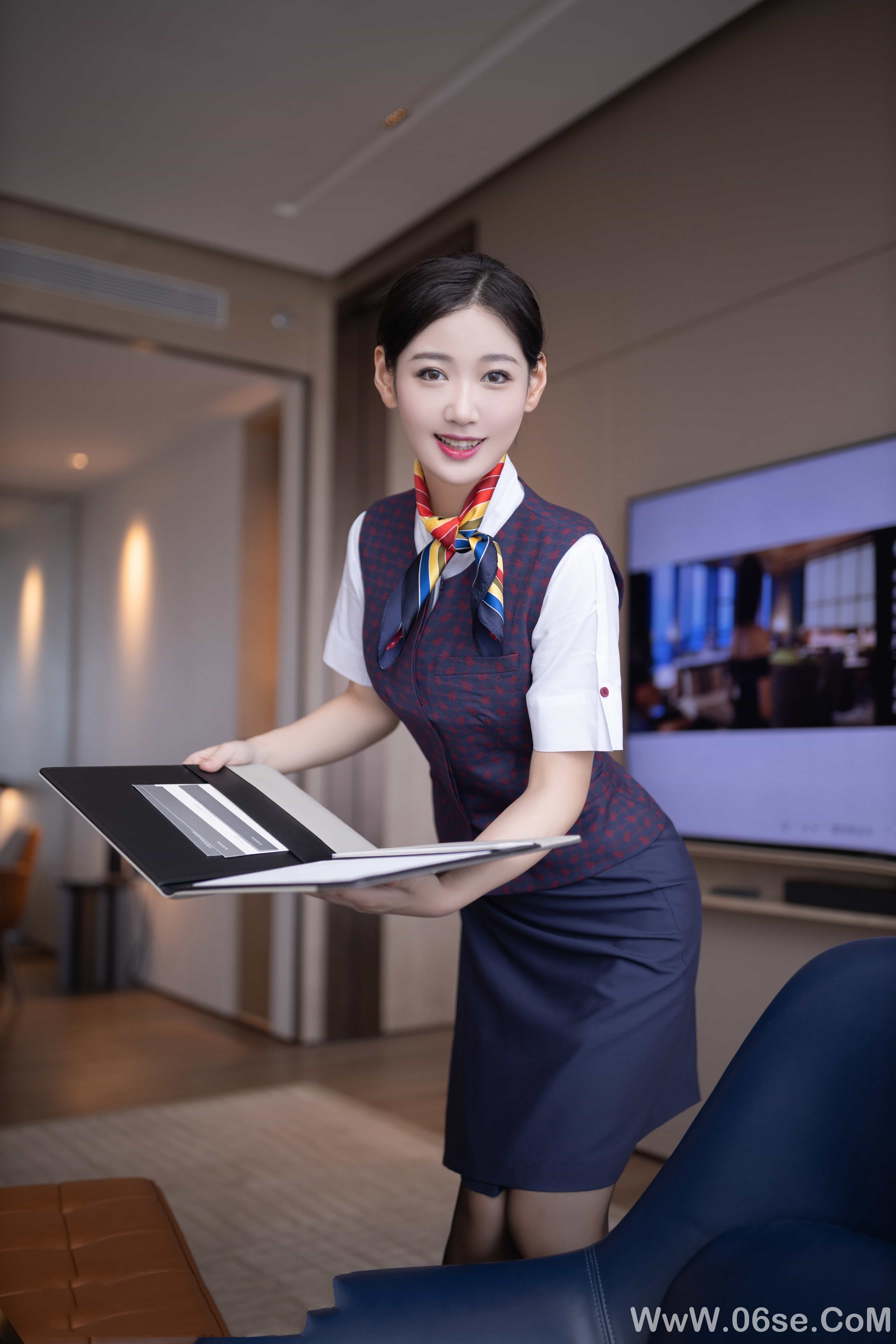 图片[34]-唐安琪国航空姐原版写真[89P]-六色网