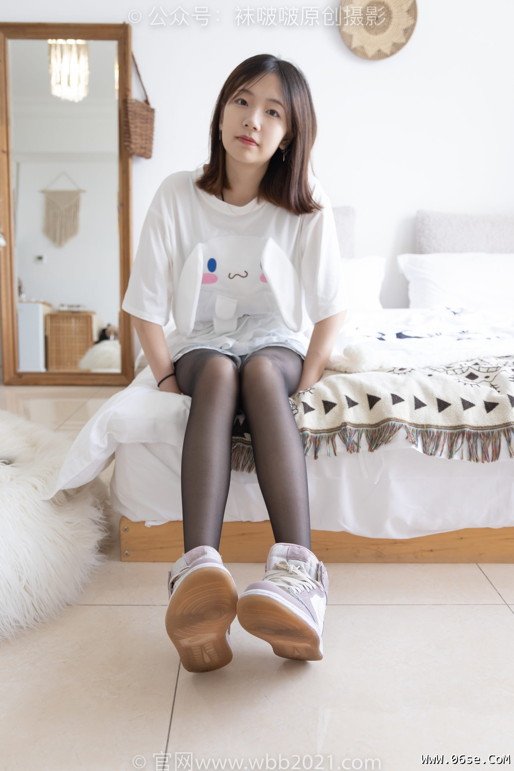 图片[100]-BoBoSocks袜啵啵 No.233 小甜豆-板鞋、黑丝[142P]-六色网