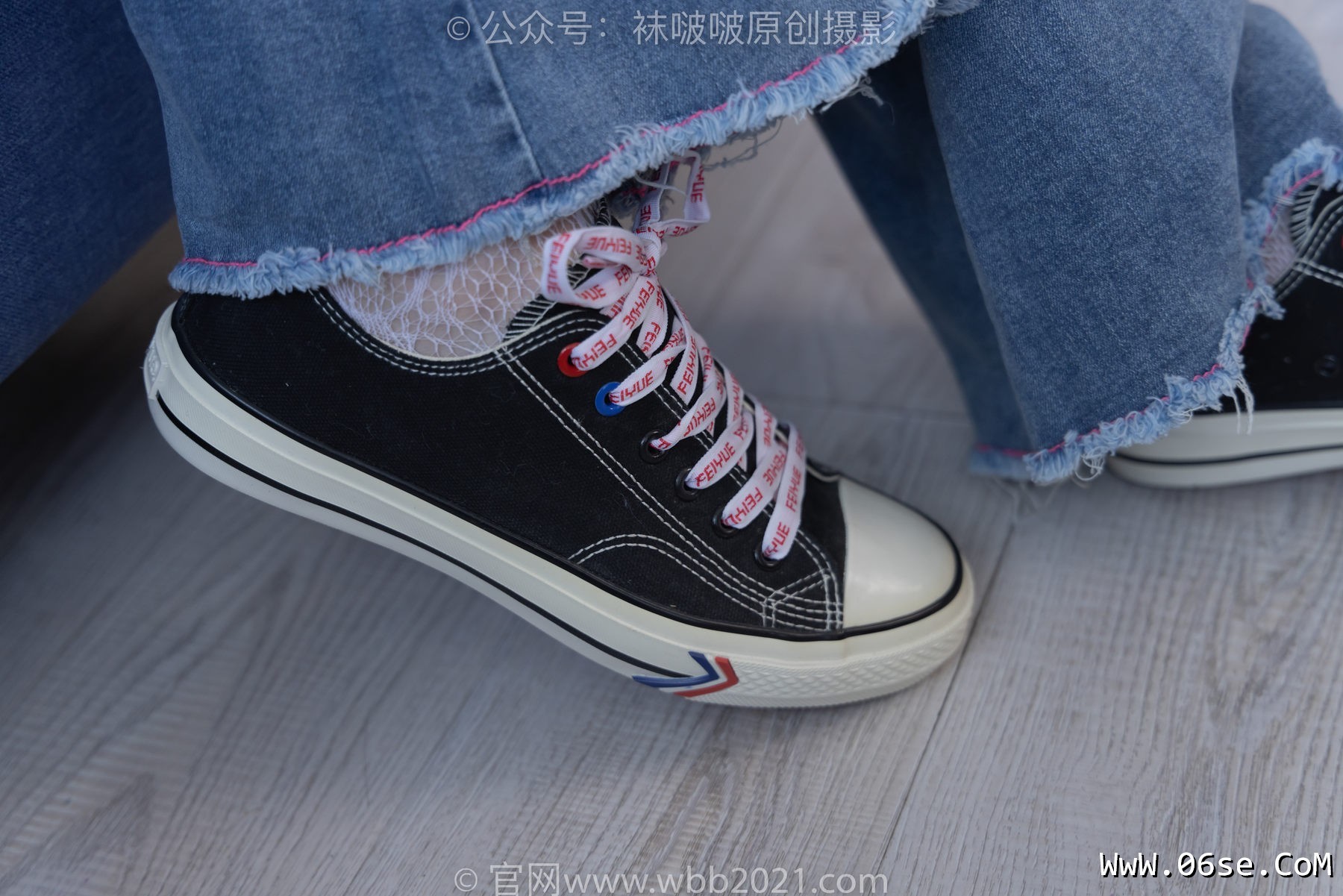 图片[103]-BoBoSocks袜啵啵 No.231 小甜豆-板鞋、白色蕾丝袜、可拆卸牛仔裤、裤里丝[154P]-六色网