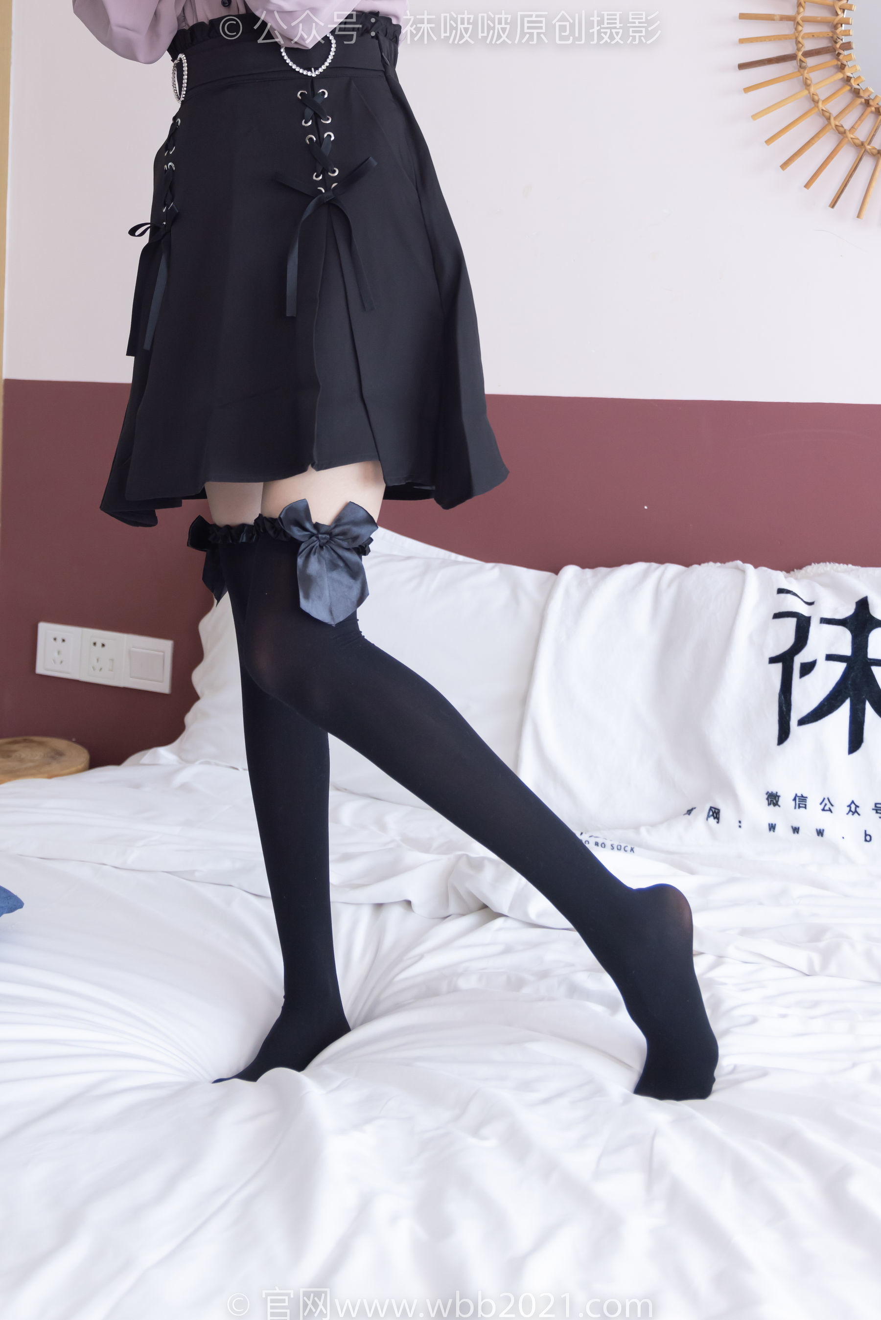 图片[4]-BoBoSocks袜啵啵 No.247 稚予 -皮鞋、黑丝大腿袜、地雷系女友[159P]-六色网