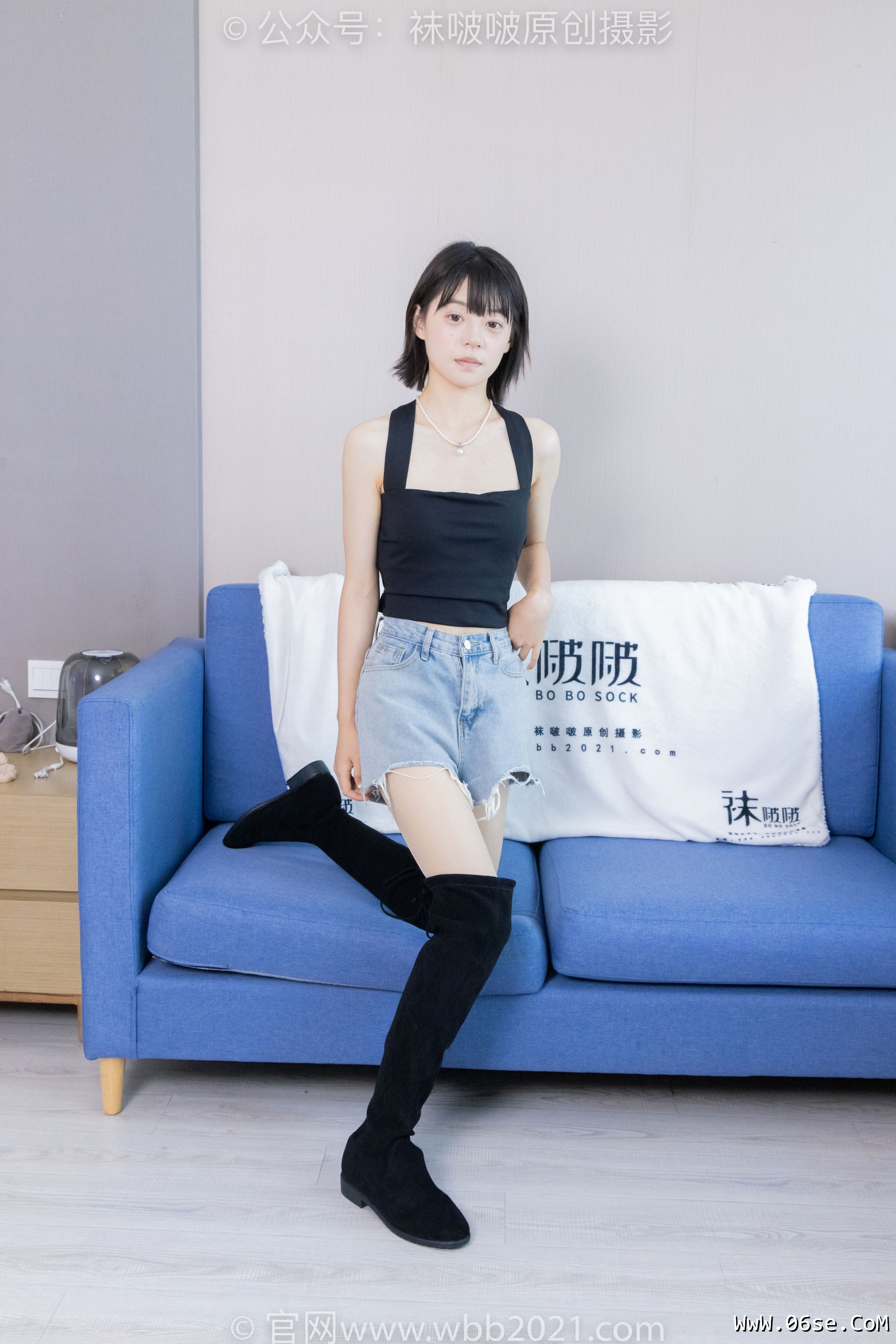 图片[65]-BoBoSocks袜啵啵 No.422 糯米 -长靴、白棉袜、肉丝[140P]-六色网