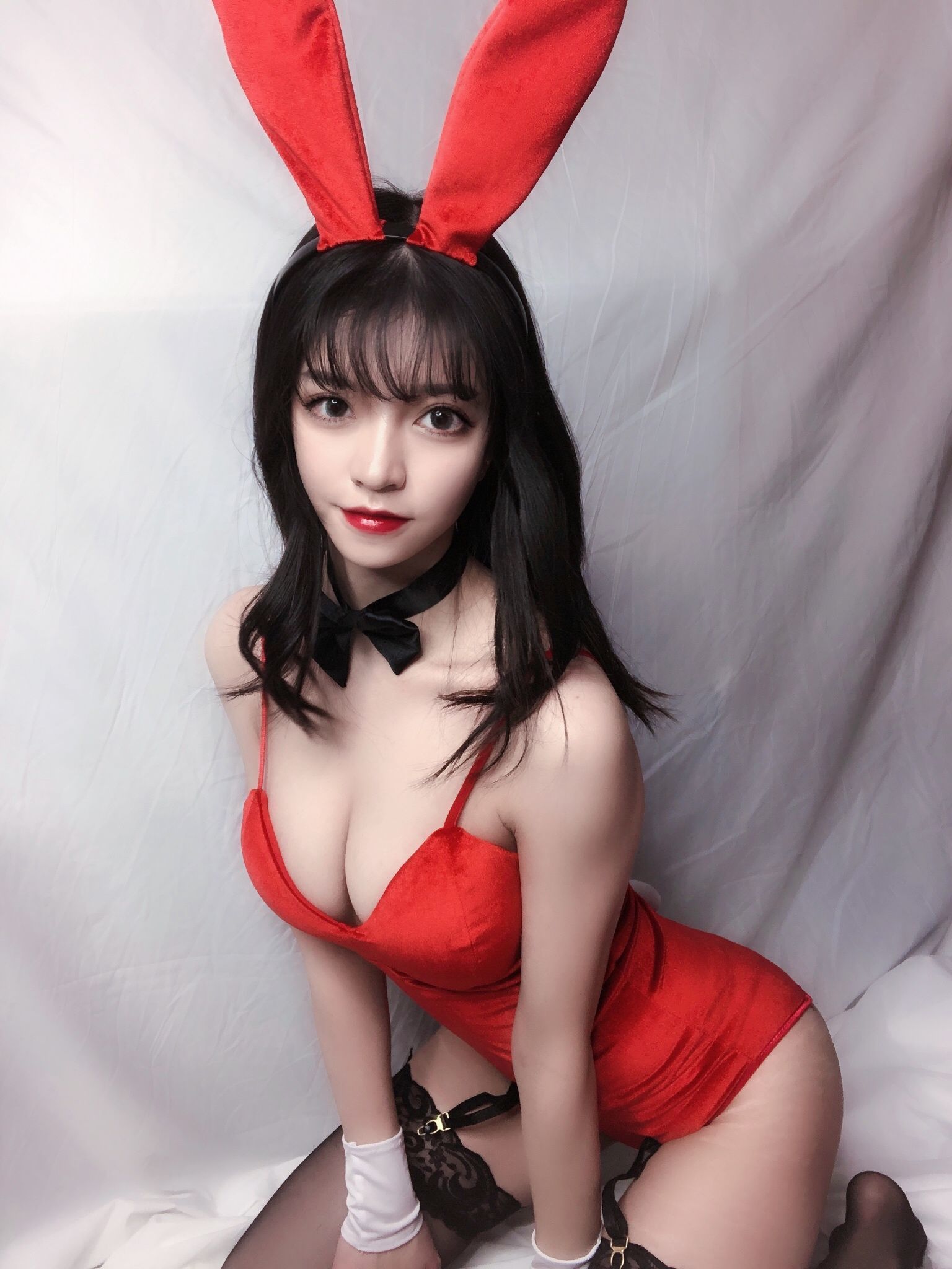 图片[10]-銘銘Kizami 红丝绒兔女郎[64P]-六色网