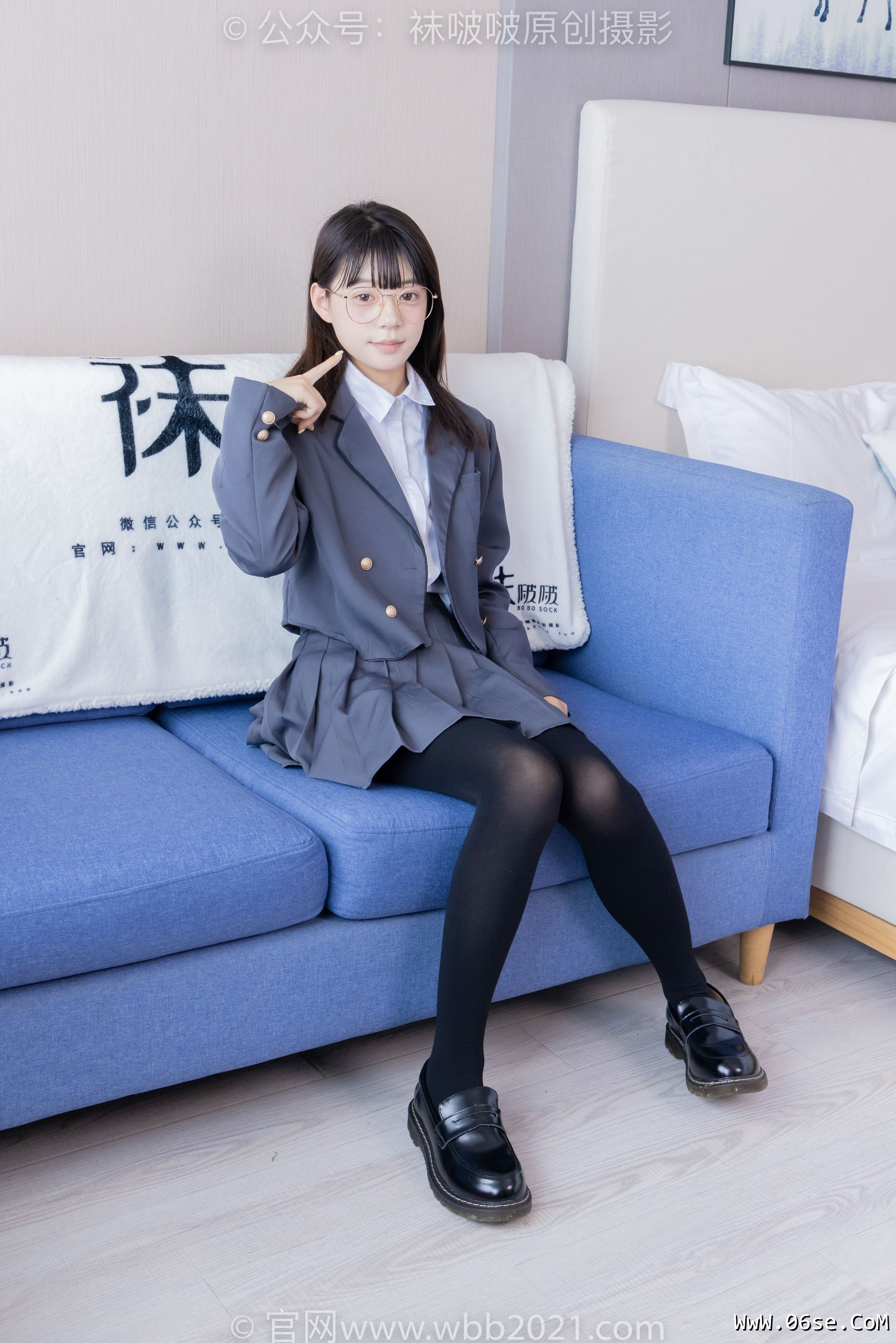 图片[85]-BoBoSocks袜啵啵 No.402 糯米 -皮鞋、厚黑丝、学院jk[140P]-六色网