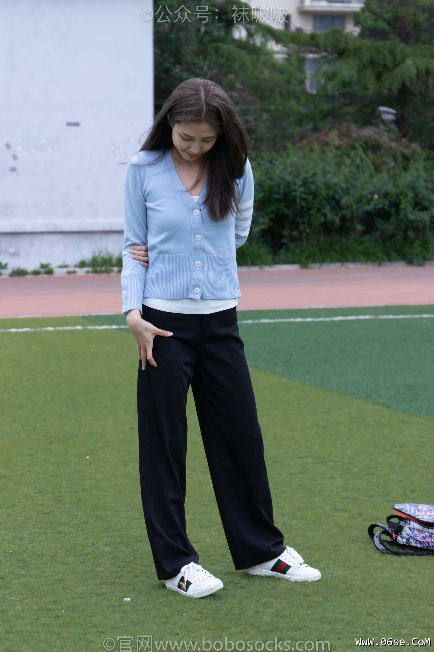 BoBoSocks袜啵啵 No.021 泡芙-板鞋、白棉袜、裸足[131P]-六色网