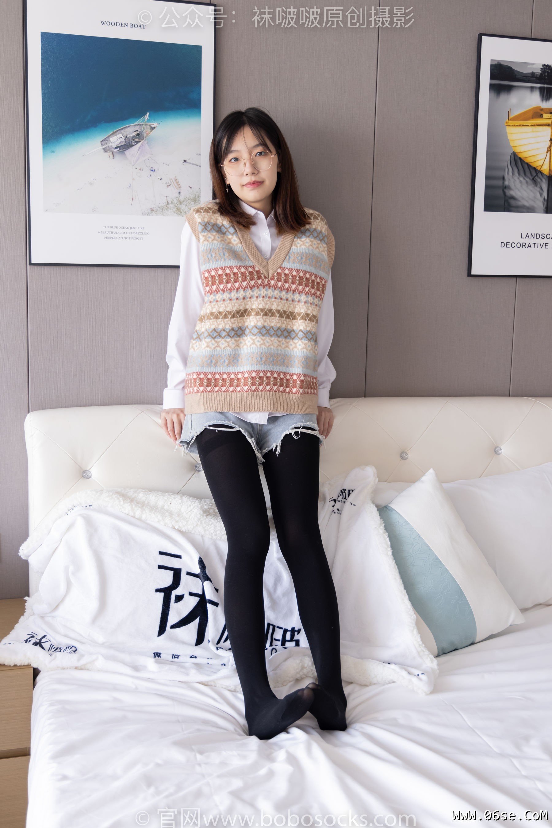 图片[100]-BoBoSocks袜啵啵 No.169 小甜豆-黑皮鞋、厚黑丝、厚肉丝[145P]-六色网