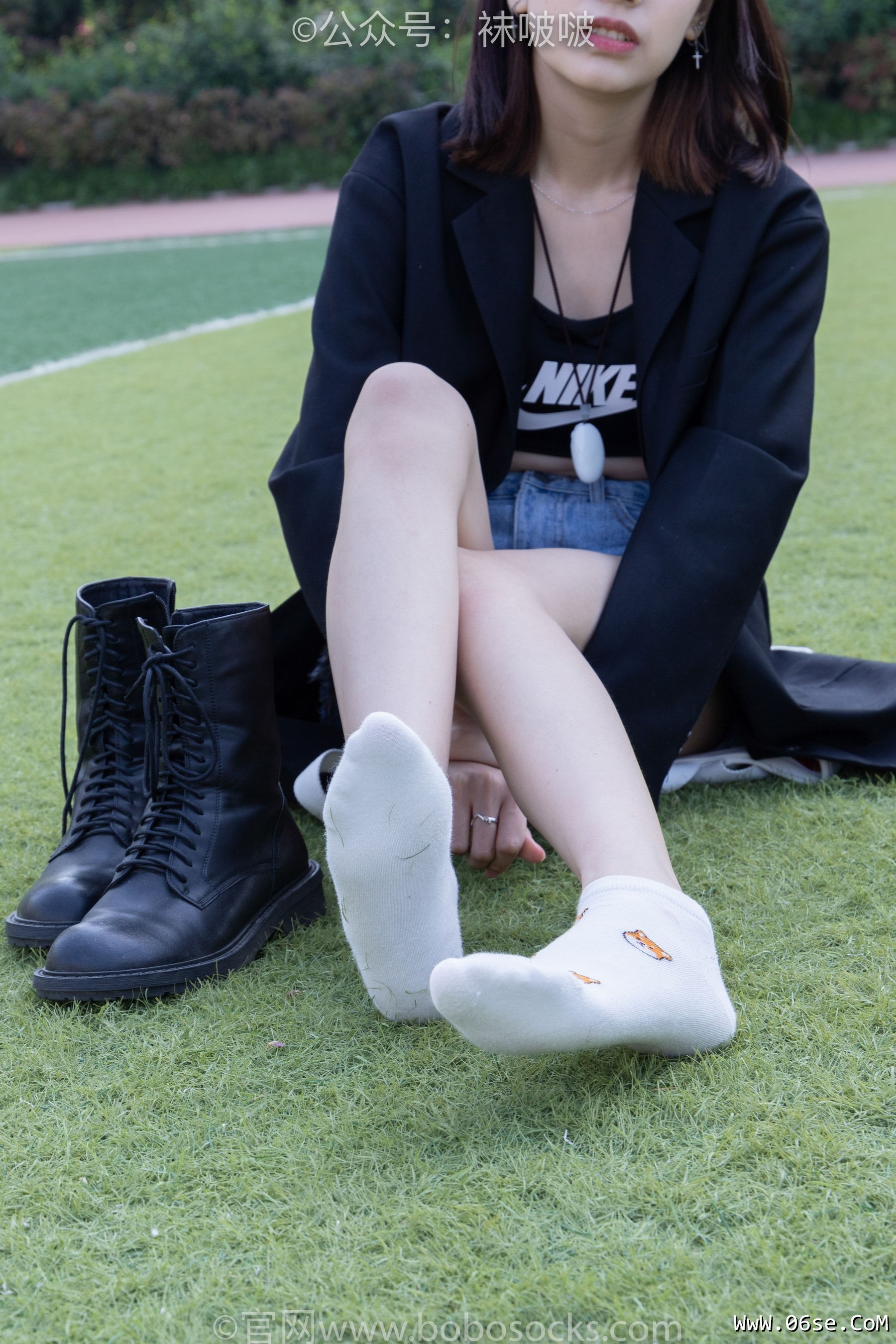 图片[54]-BoBoSocks袜啵啵 No.010 小甜豆-马丁靴、白色短棉袜、裸足[117P]-六色网