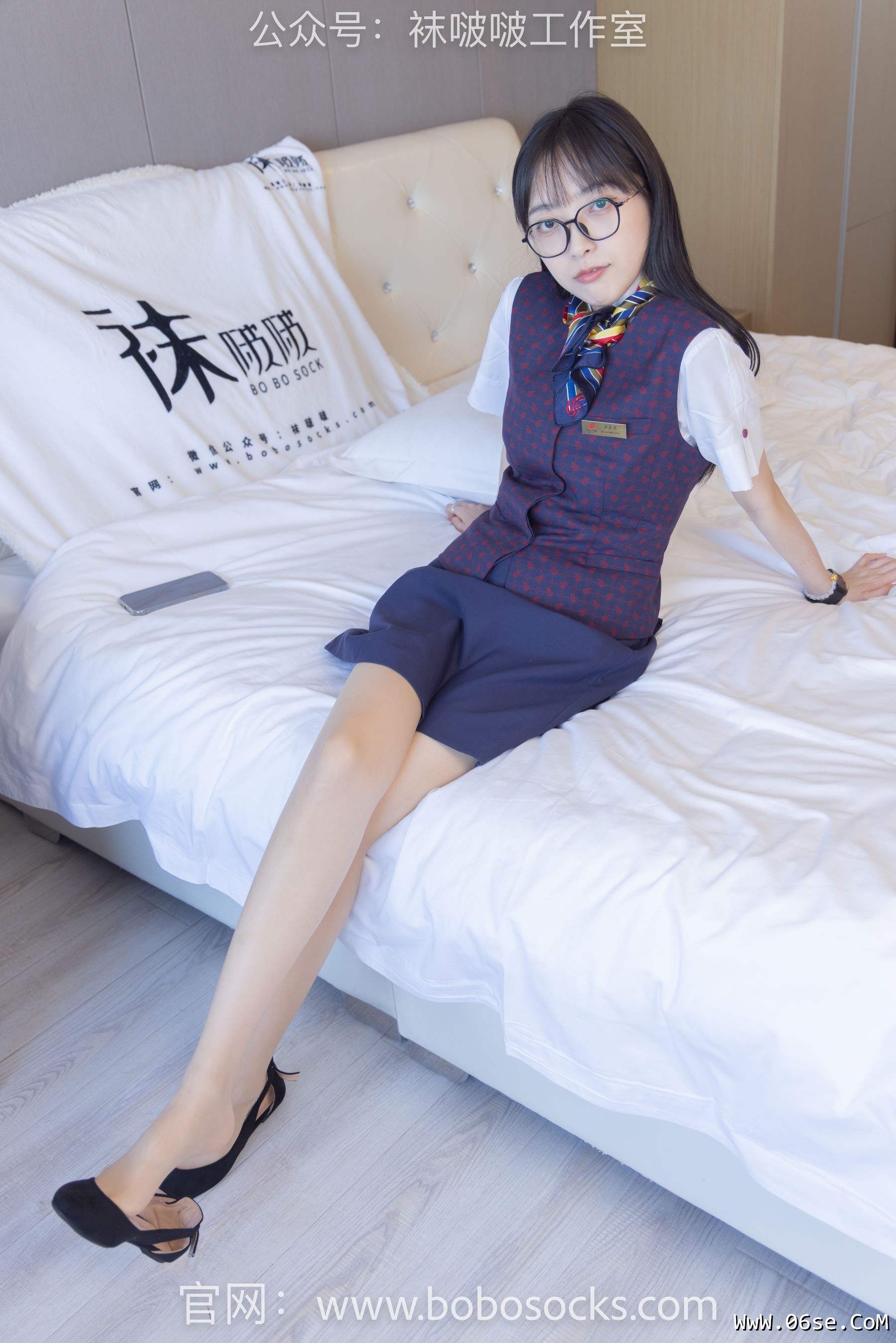 图片[38]-BoBoSocks袜啵啵 No.115 稚予-平底鞋、肉丝、空姐制服[136P]-六色网