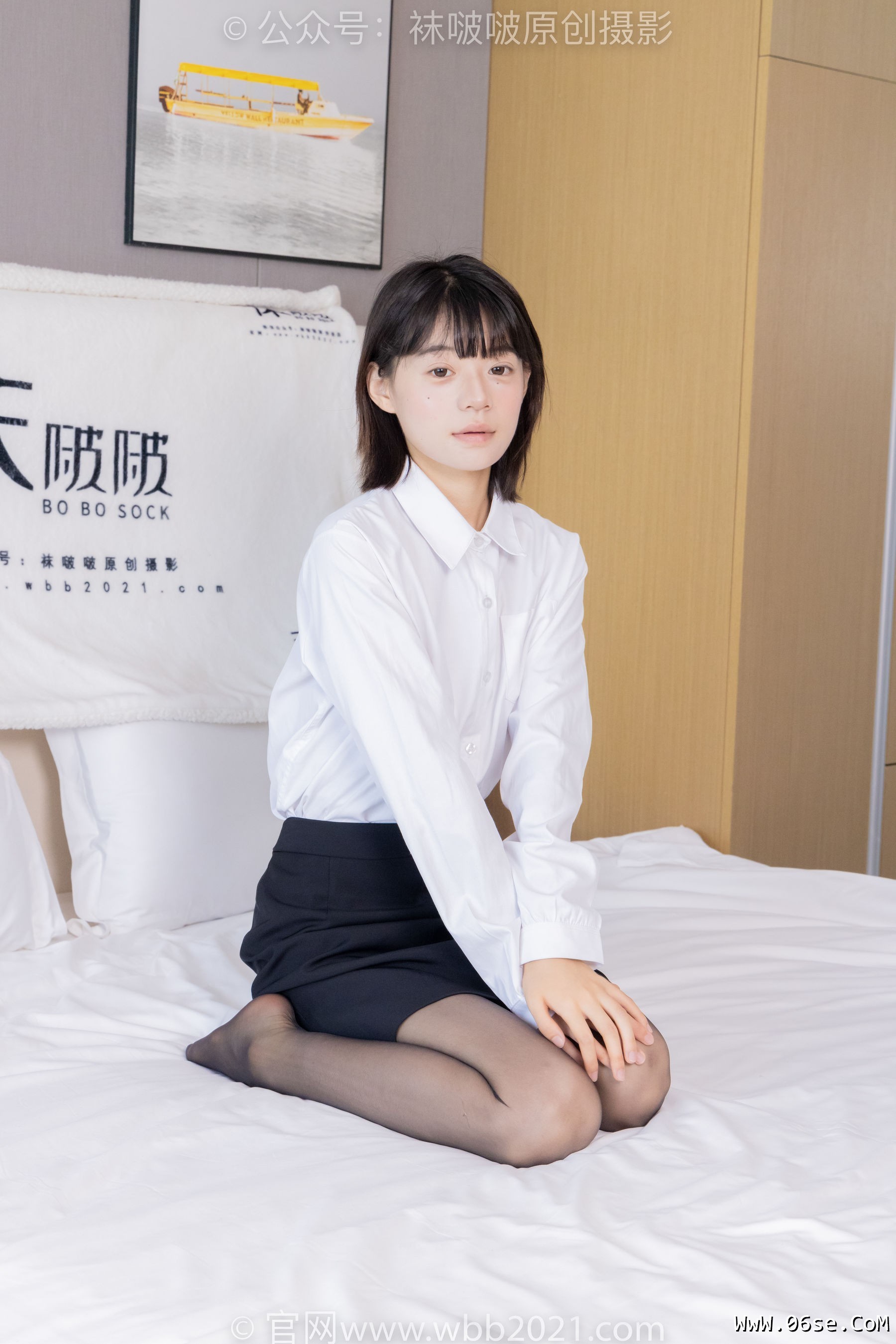 图片[122]-BoBoSocks袜啵啵 No.436 糯米 -OL制服、两双平底鞋、薄黑丝、厚肉丝[150P]-六色网