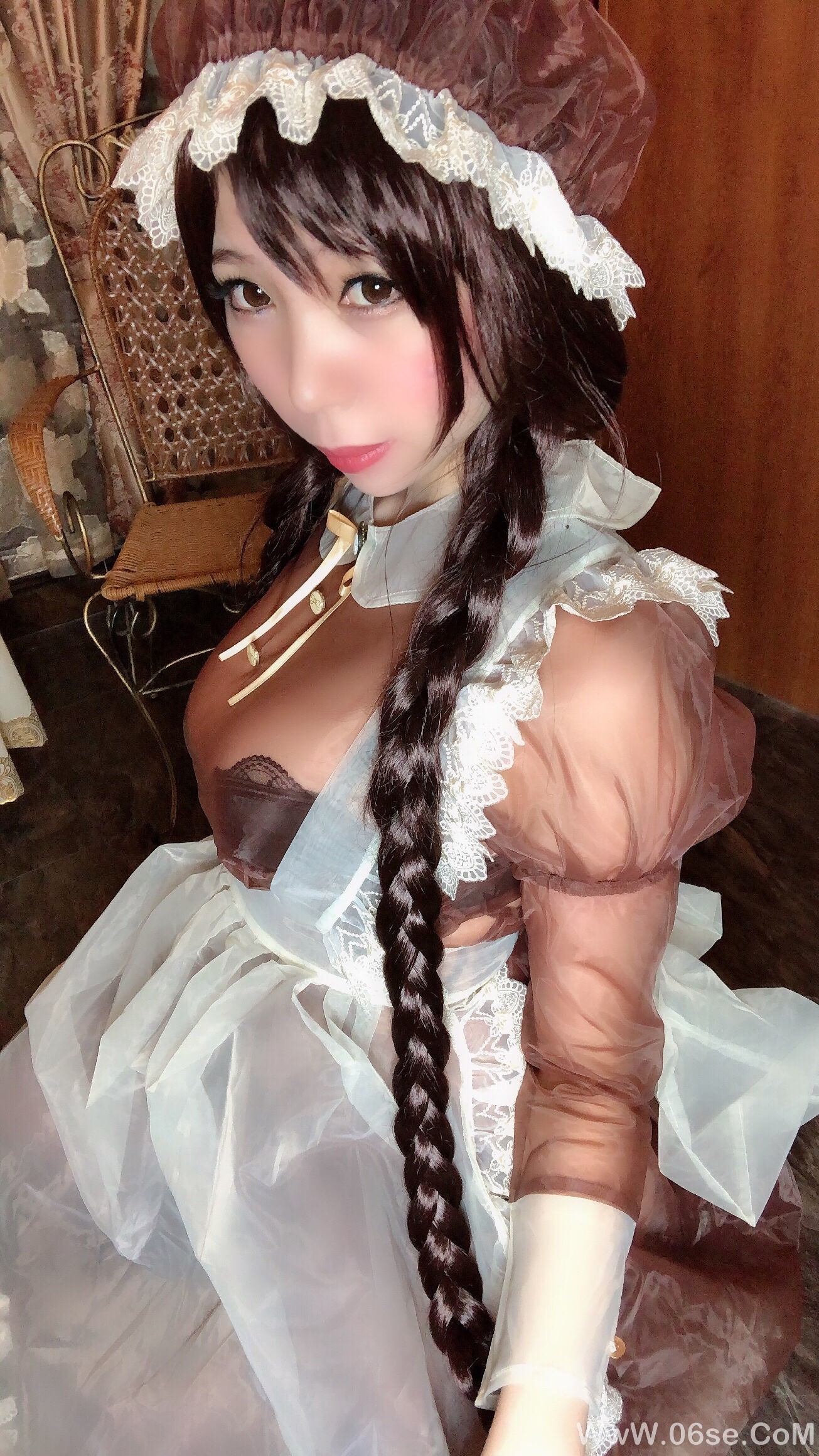 图片[49]-二次元巨乳美女鹿野希 透明女仆[97P]-六色网