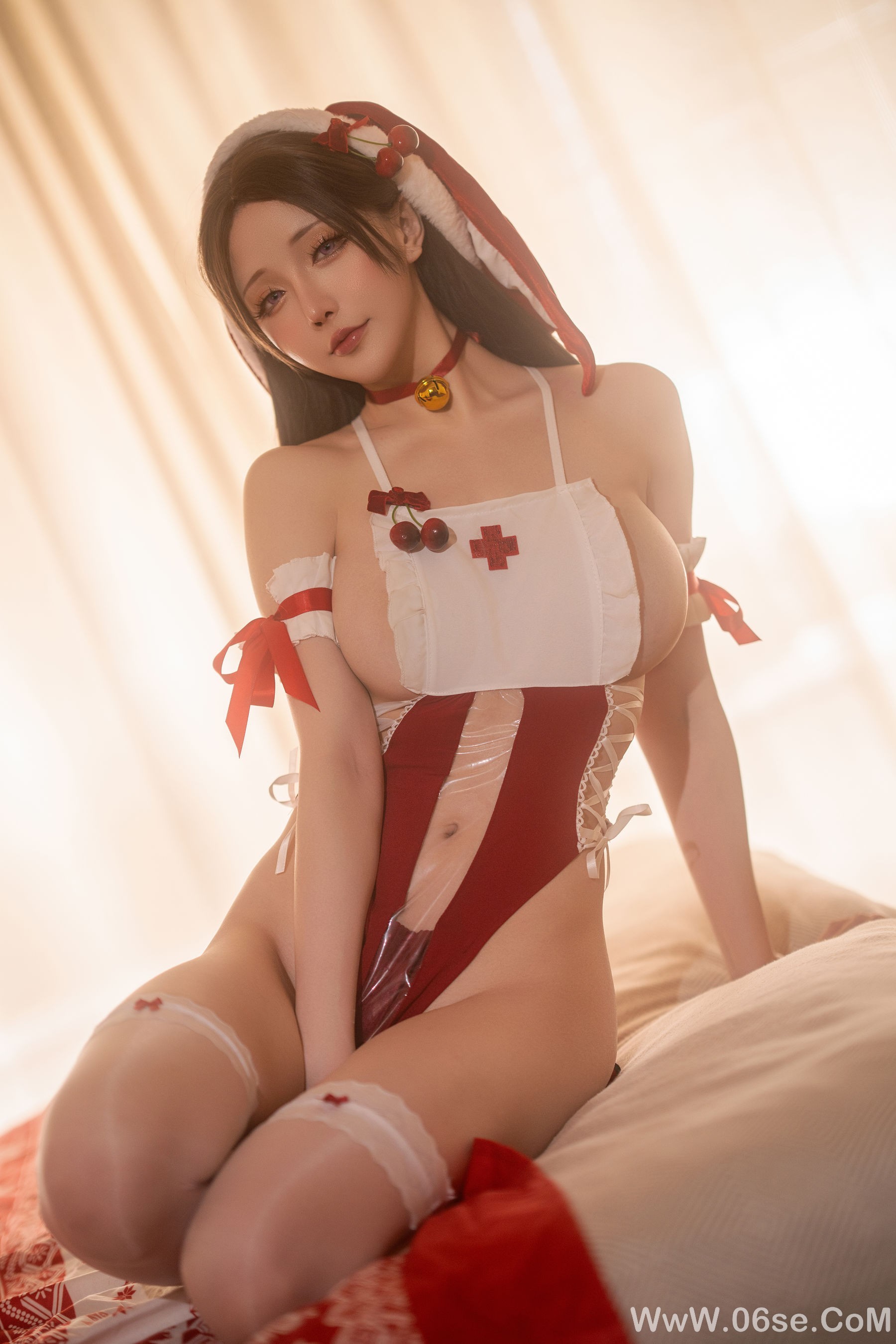 图片[13]-Coser小姐姐星之迟迟 – 2024圣诞 小白兔[65P]-六色网