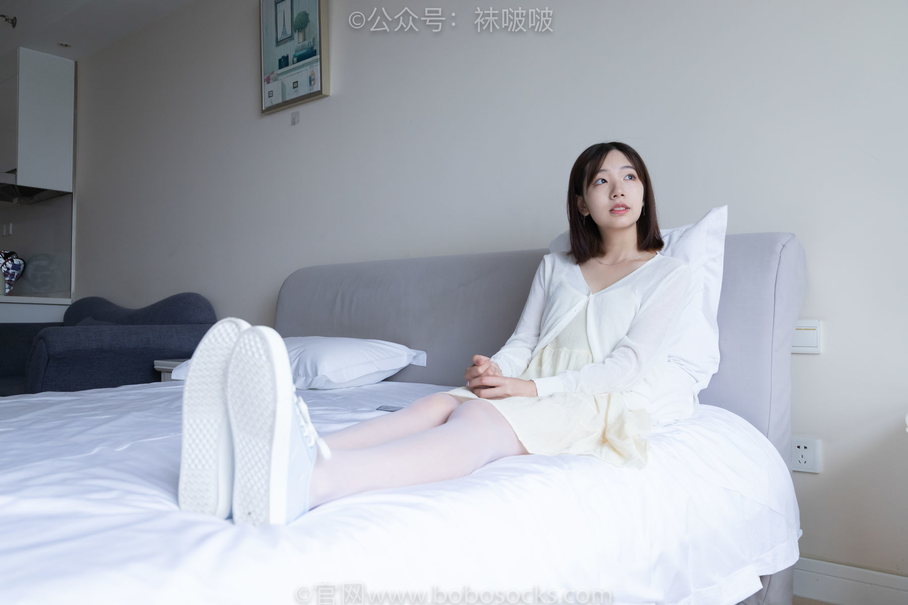 图片[36]-BoBoSocks袜啵啵 No.005 小甜豆-帆布鞋、薄白丝[133P]-六色网