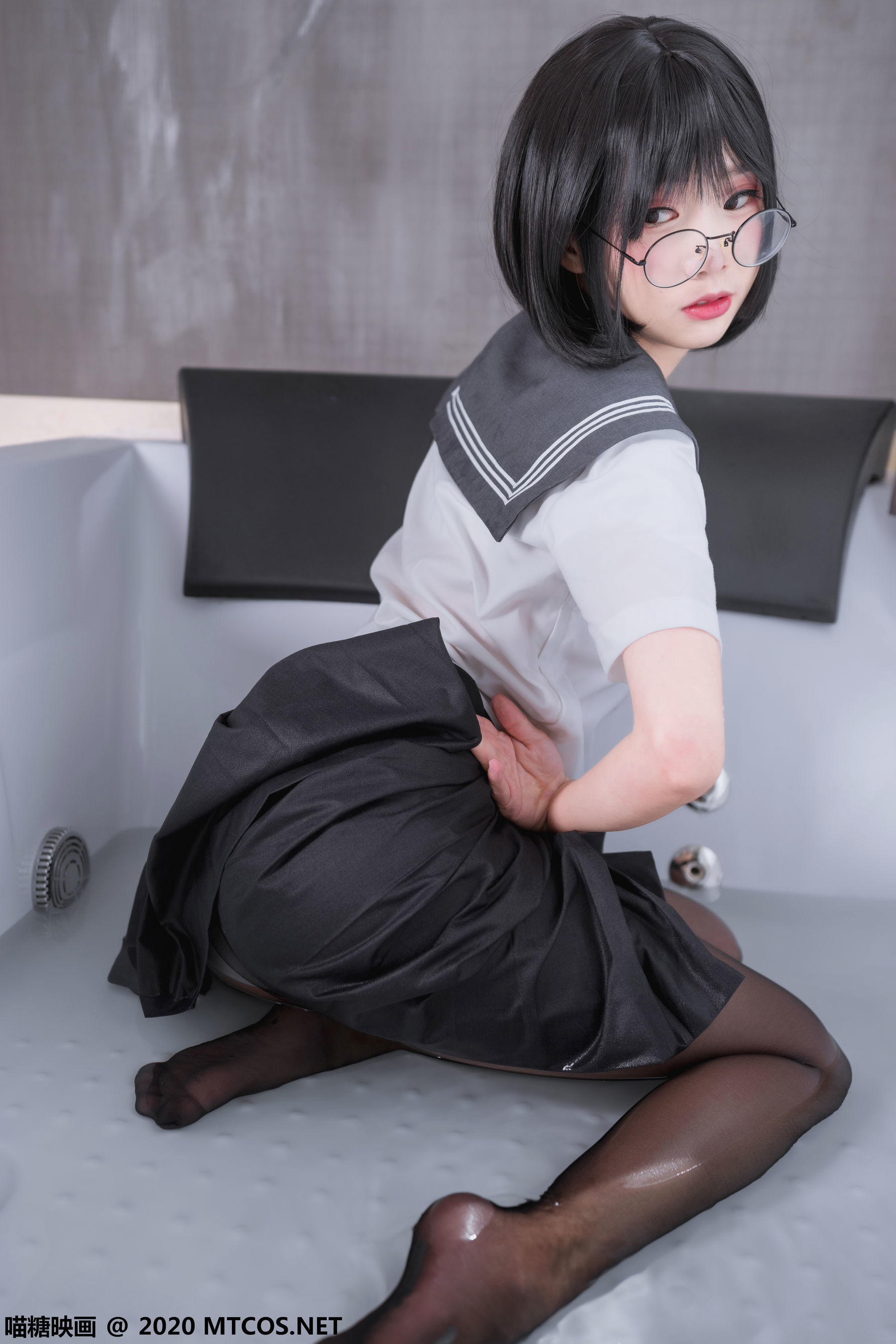 图片[16]-[喵糖映画] JKL.017 黑丝JK制服 [21P]-六色网