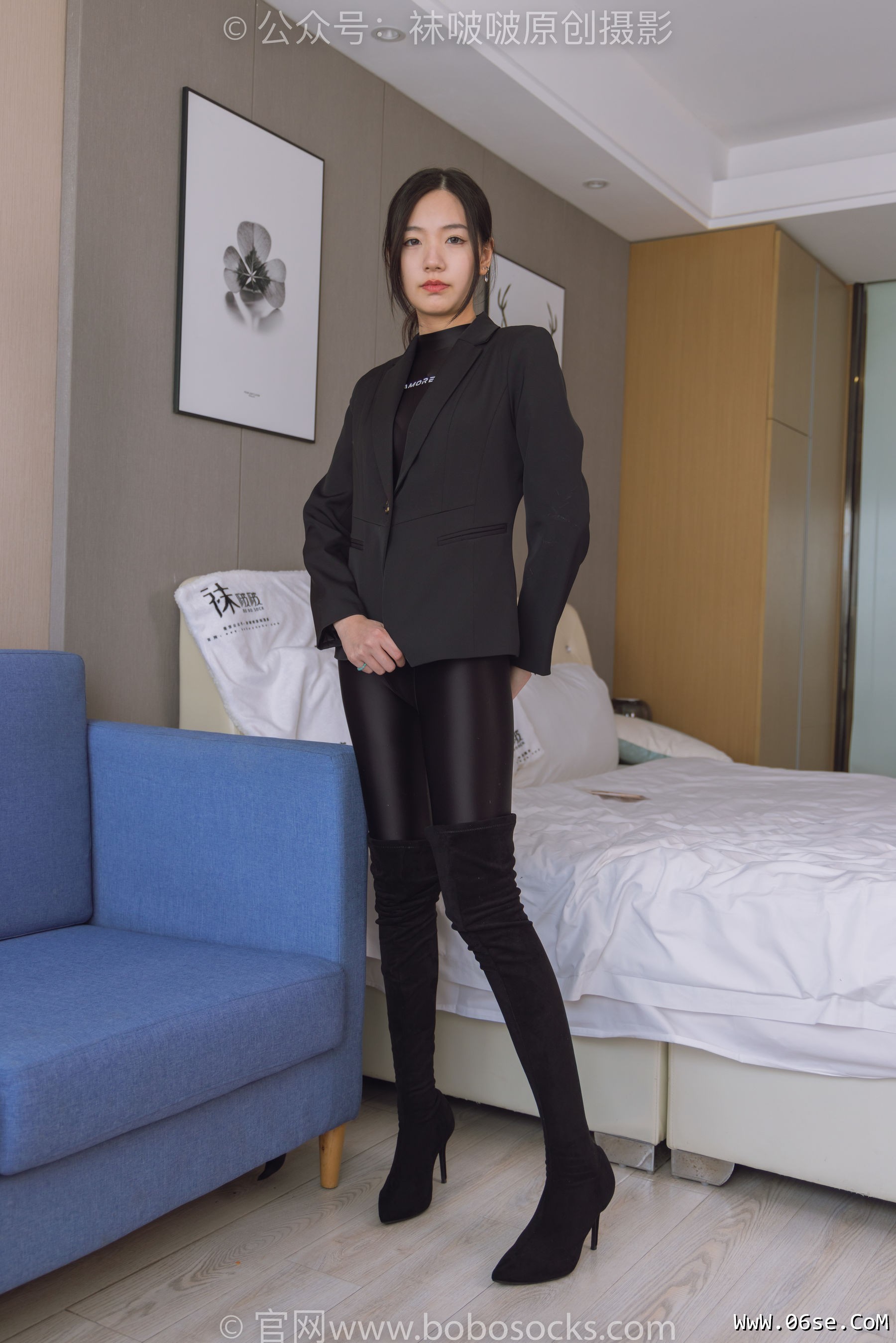 图片[71]-BoBoSocks袜啵啵 No.188 小甜豆-连体泳衣、高跟长靴、短肉丝、裸足[147P]-六色网