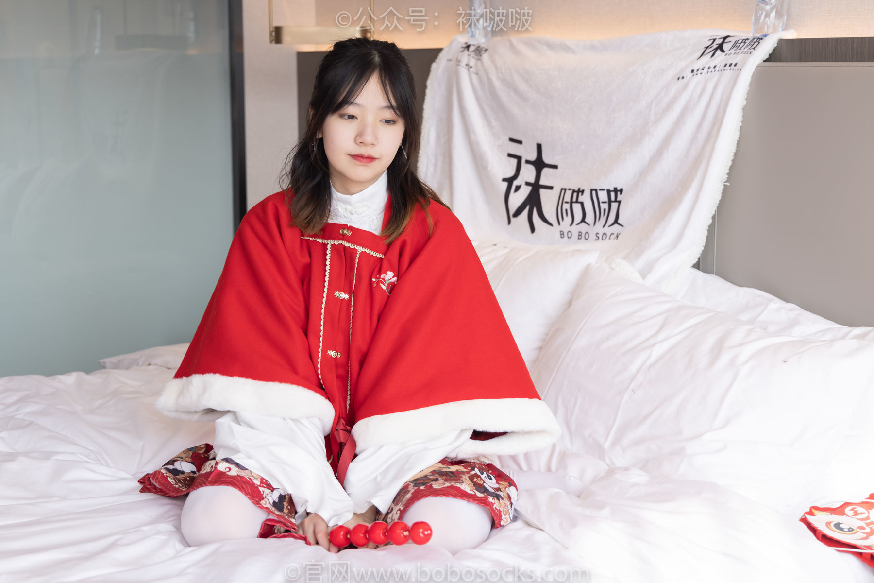 图片[100]-BoBoSocks袜啵啵 No.054 小甜豆与稚予-给大家拜年啦[139P]-六色网