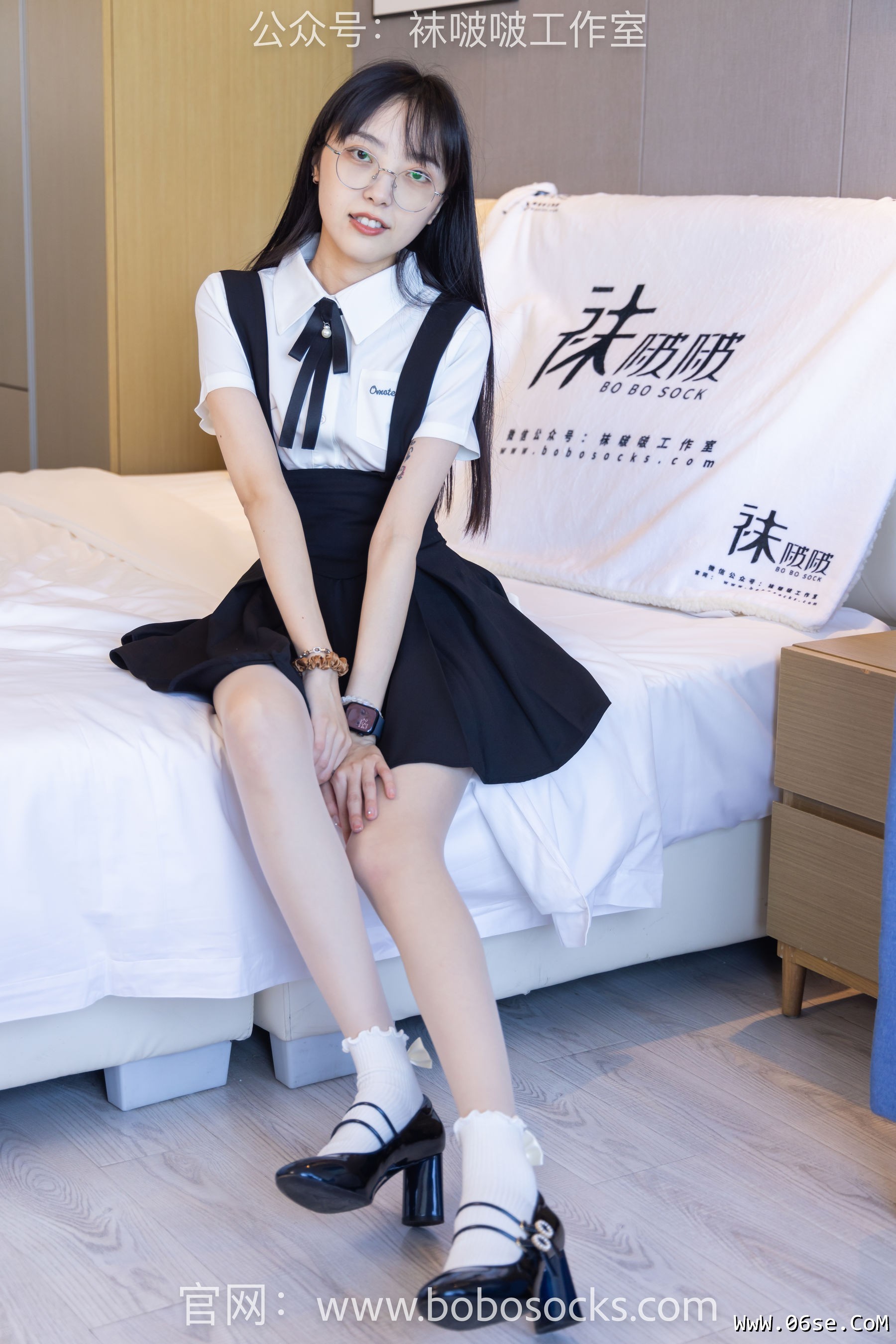 图片[119]-BoBoSocks袜啵啵 No.121 稚予-高跟鞋、白棉袜、肉丝[140P]-六色网