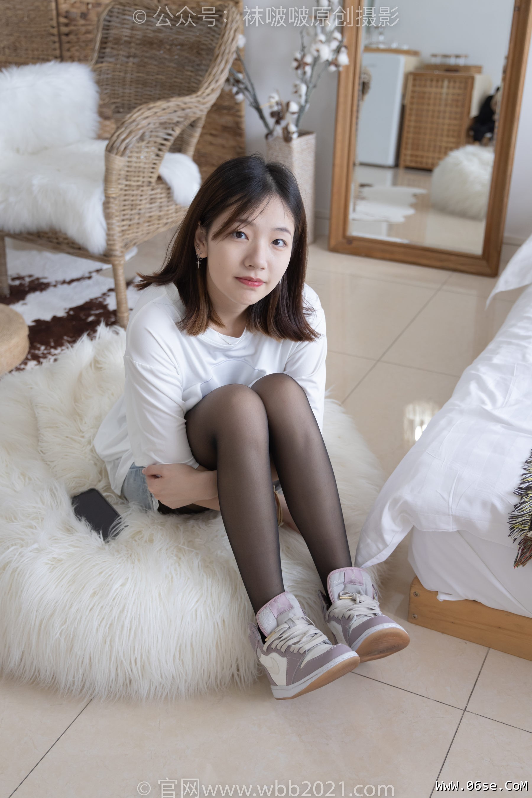图片[53]-BoBoSocks袜啵啵 No.233 小甜豆-板鞋、黑丝[142P]-六色网