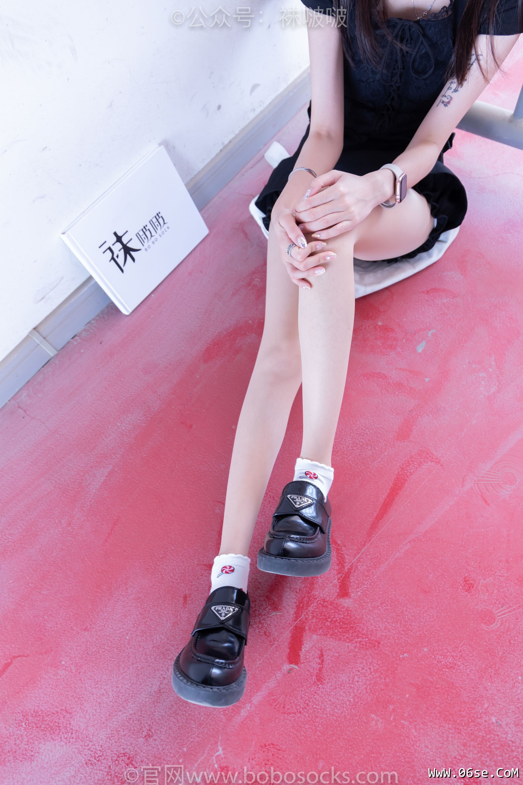 图片[36]-BoBoSocks袜啵啵 No.030 稚予- 皮鞋、短白棉袜、肉丝[141P]-六色网