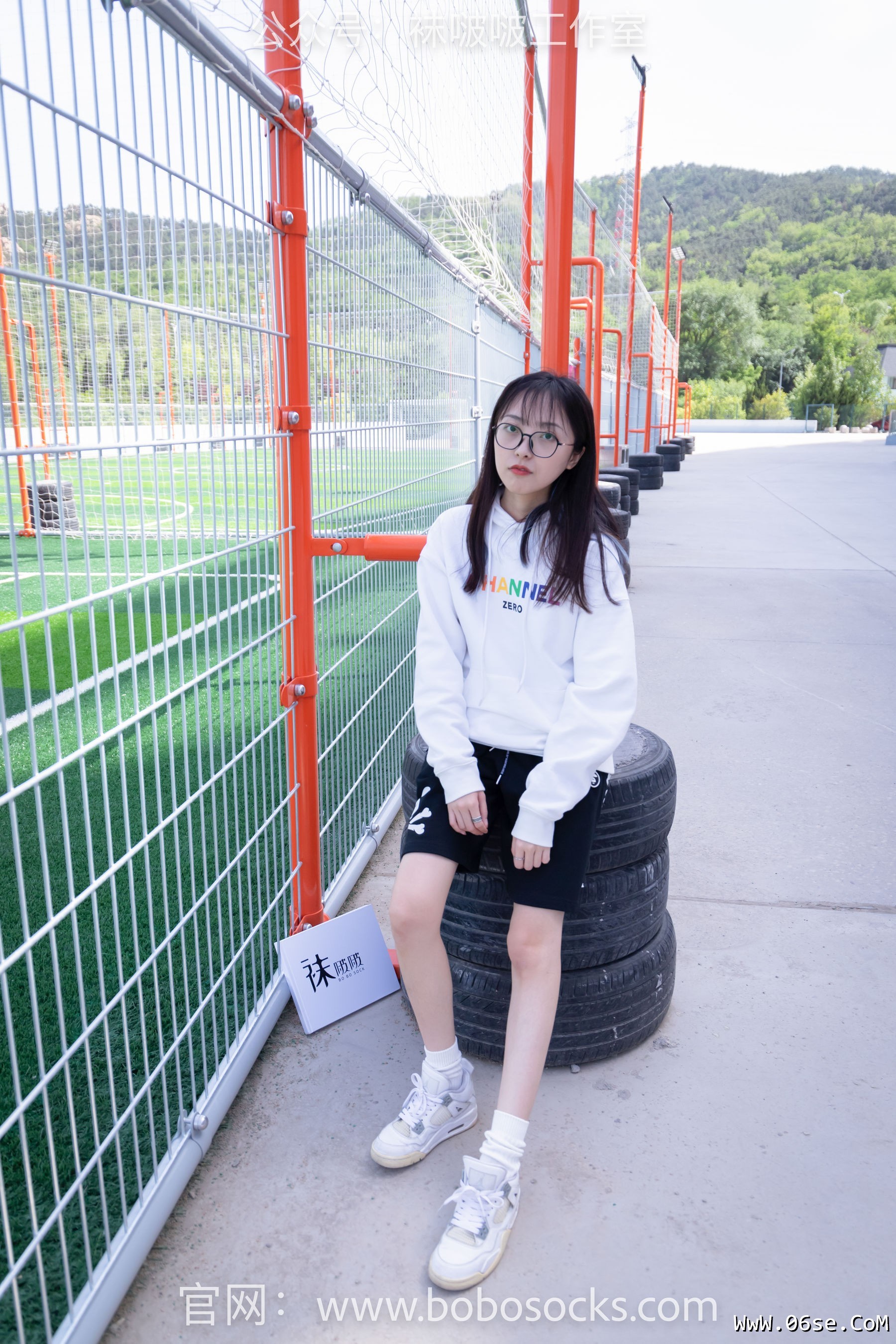 图片[15]-BoBoSocks袜啵啵 No.103 稚予-AJ篮球鞋、白棉袜、裸足[134P]-六色网