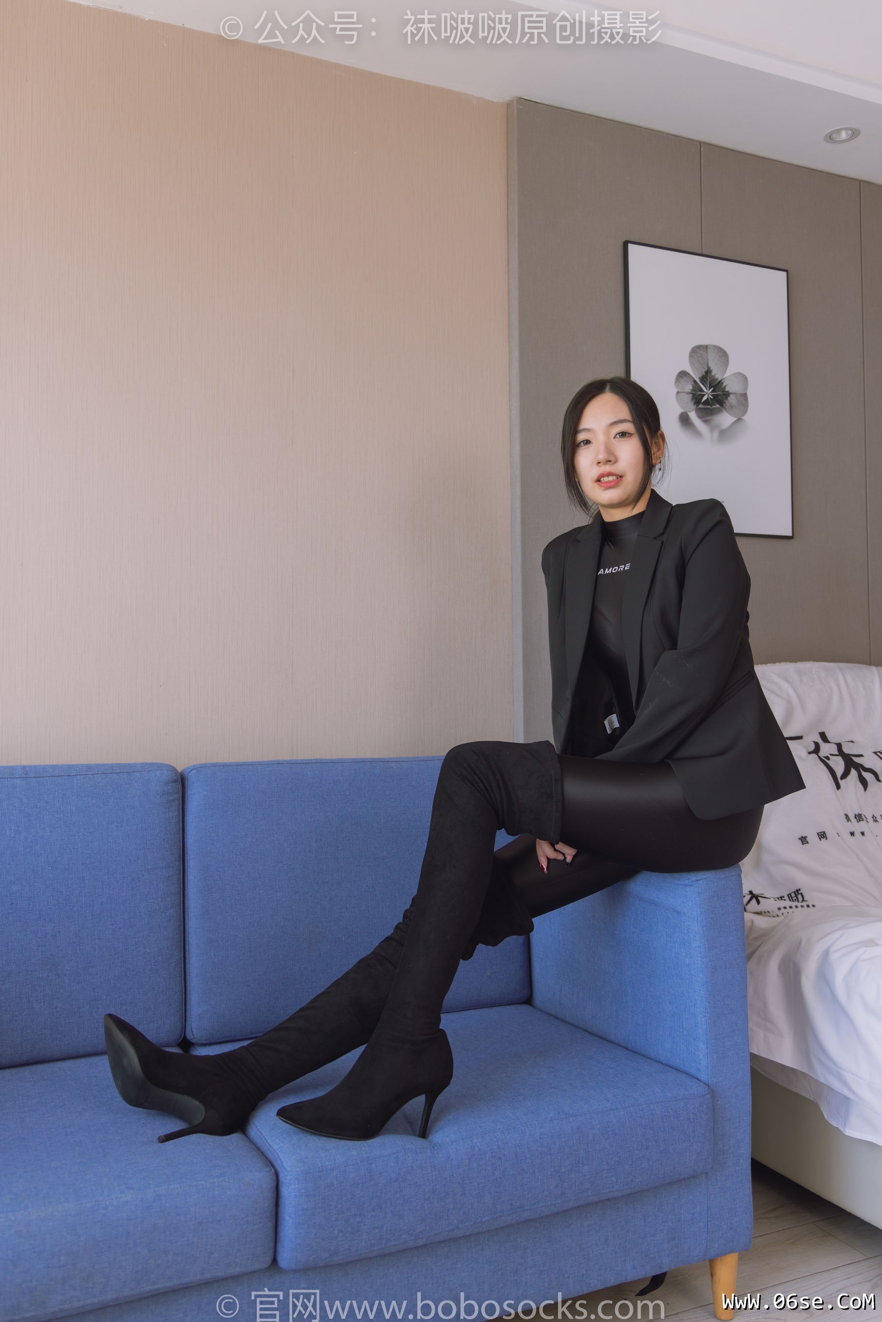 图片[77]-BoBoSocks袜啵啵 No.188 小甜豆-连体泳衣、高跟长靴、短肉丝、裸足[147P]-六色网