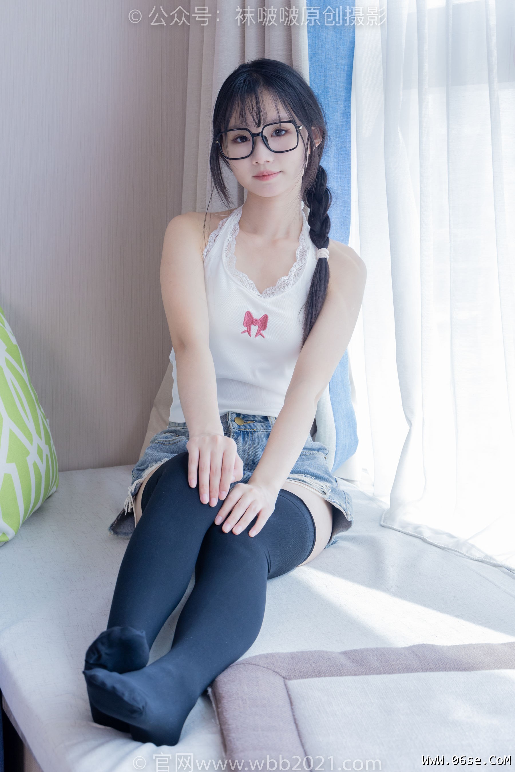 图片[86]-BoBoSocks袜啵啵 No.390 甜甜圈 -板鞋、厚黑丝大腿袜、厚白丝大腿袜[148P]-六色网