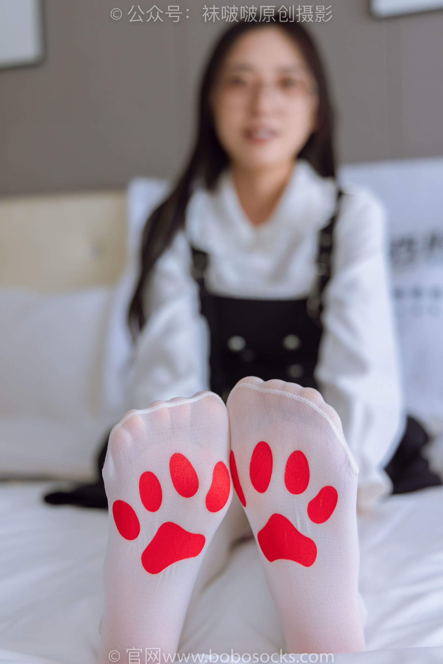 图片[118]-BoBoSocks袜啵啵 No.177 稚予-皮鞋、厚白丝（脚底猫爪印款）[140P]-六色网