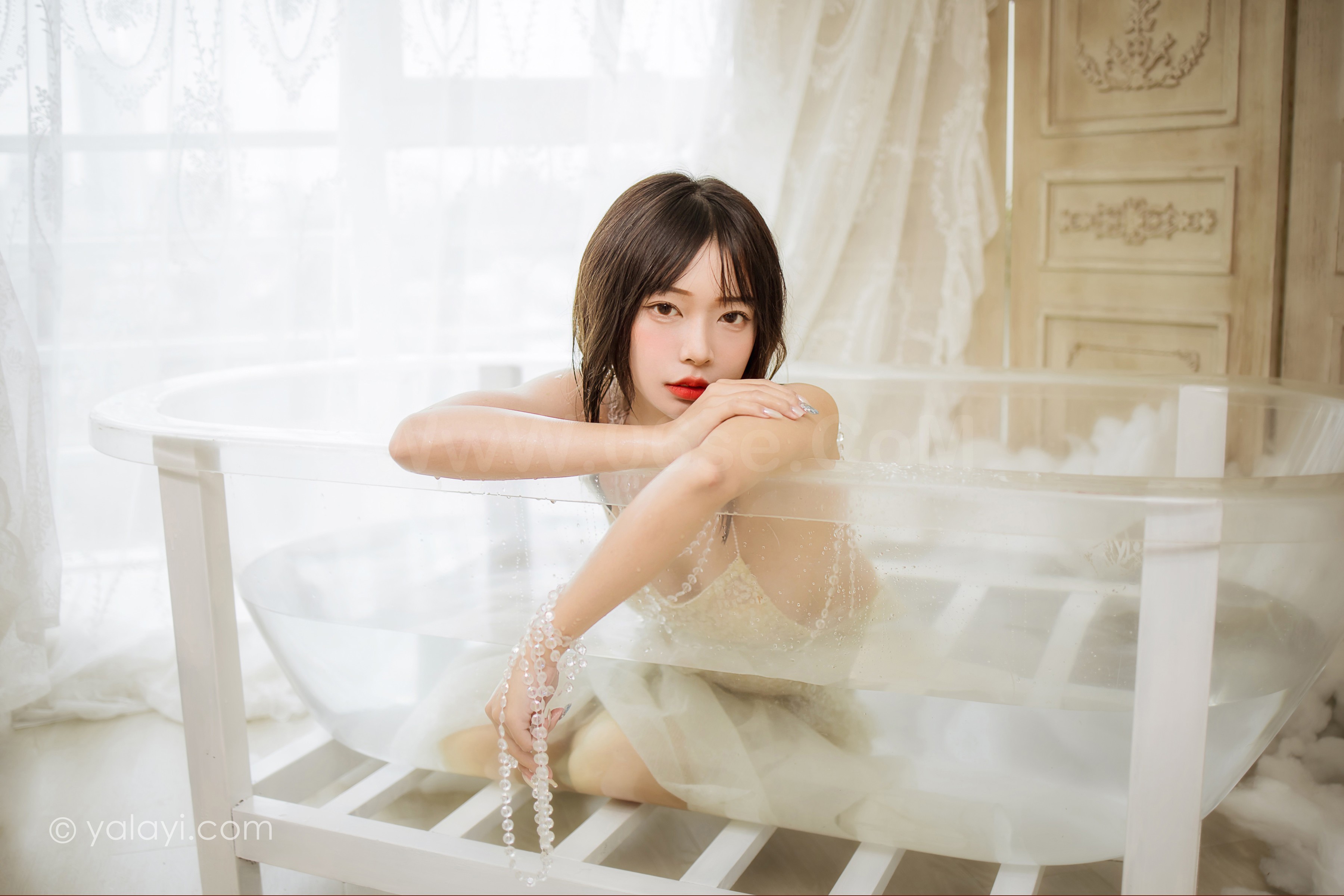 图片[41]-雅拉伊 – 阿禾《水中白莲》[41P]-六色网