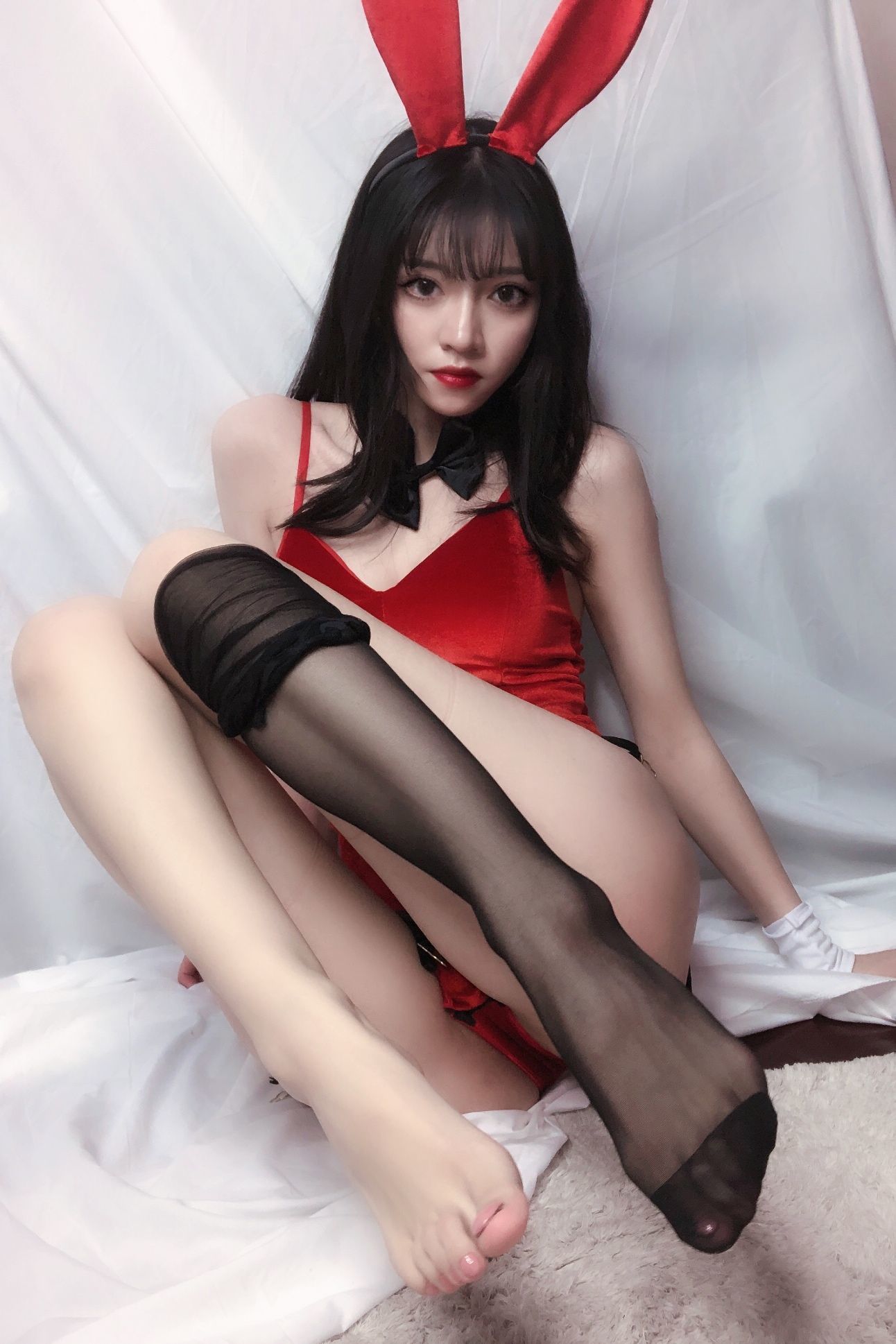 图片[53]-銘銘Kizami 红丝绒兔女郎[64P]-六色网