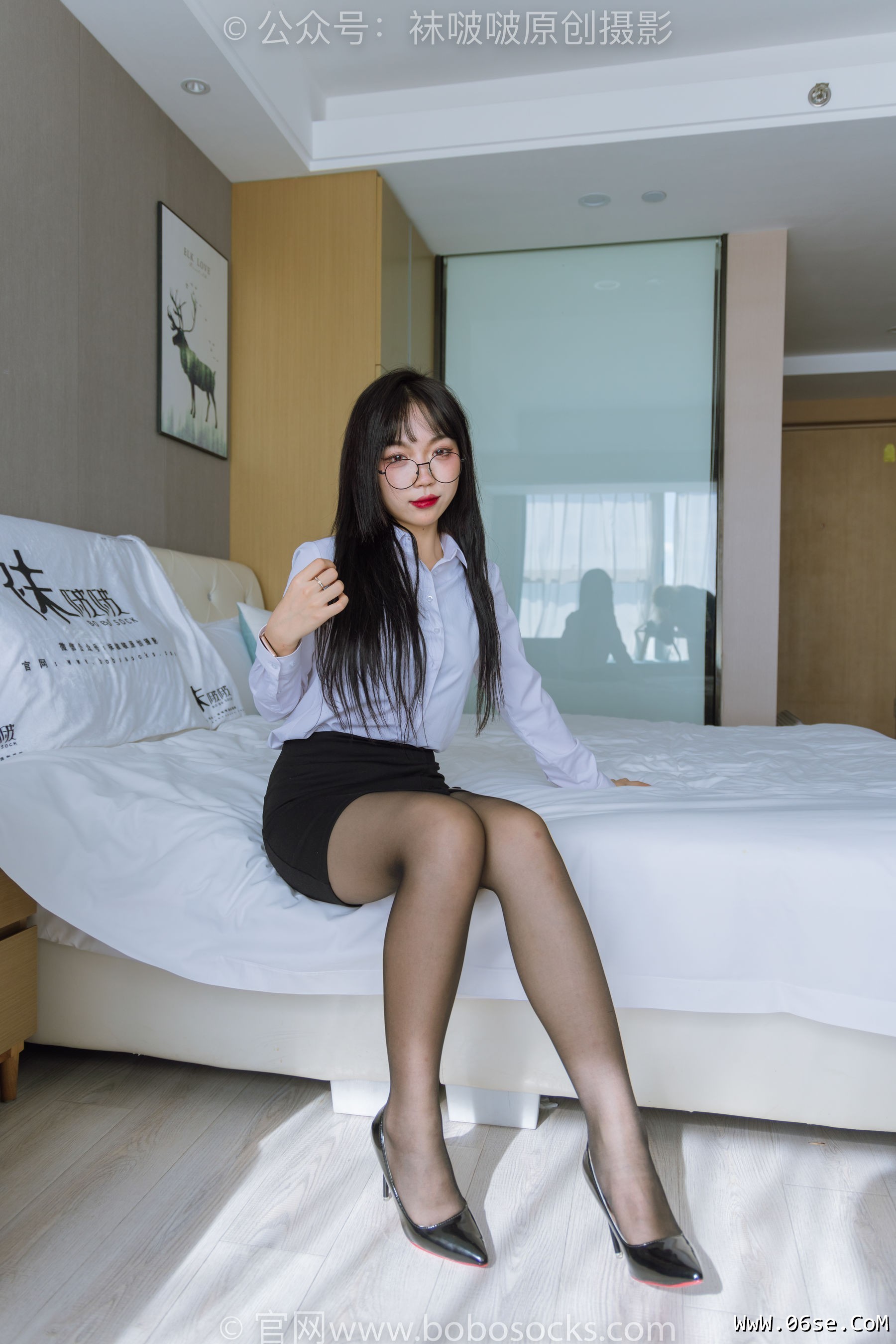 图片[84]-BoBoSocks袜啵啵 No.185 周周-ol制服、高跟鞋、黑丝[140P]-六色网
