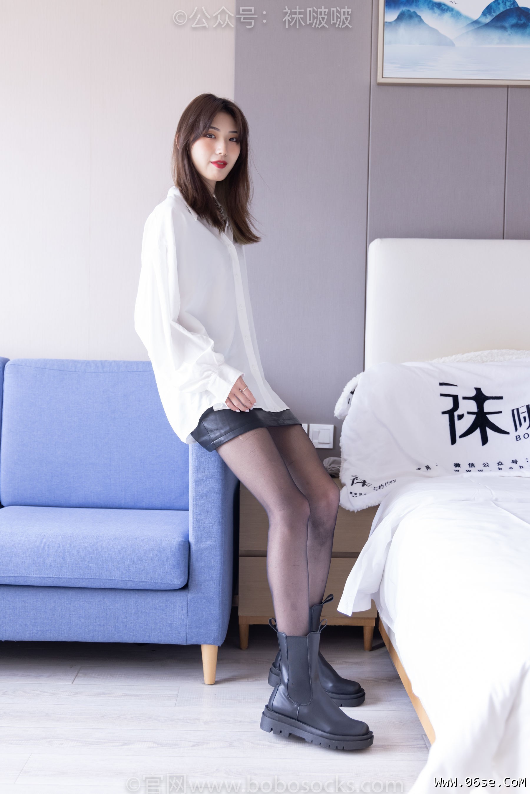 图片[10]-BoBoSocks袜啵啵 No.046 枫枫-短靴、黑丝[135P]-六色网