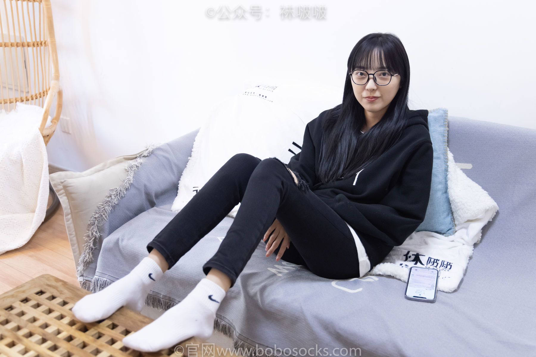 图片[59]-BoBoSocks袜啵啵 No.061 稚予-短靴、白棉袜、裸足[145P]-六色网