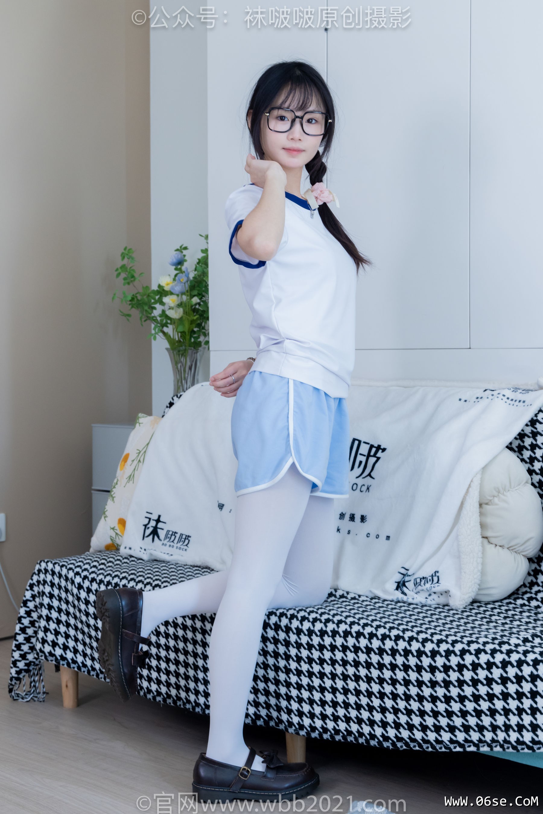 图片[76]-BoBoSocks袜啵啵 No.325 甜甜圈 -皮鞋、厚白丝[145P]-六色网