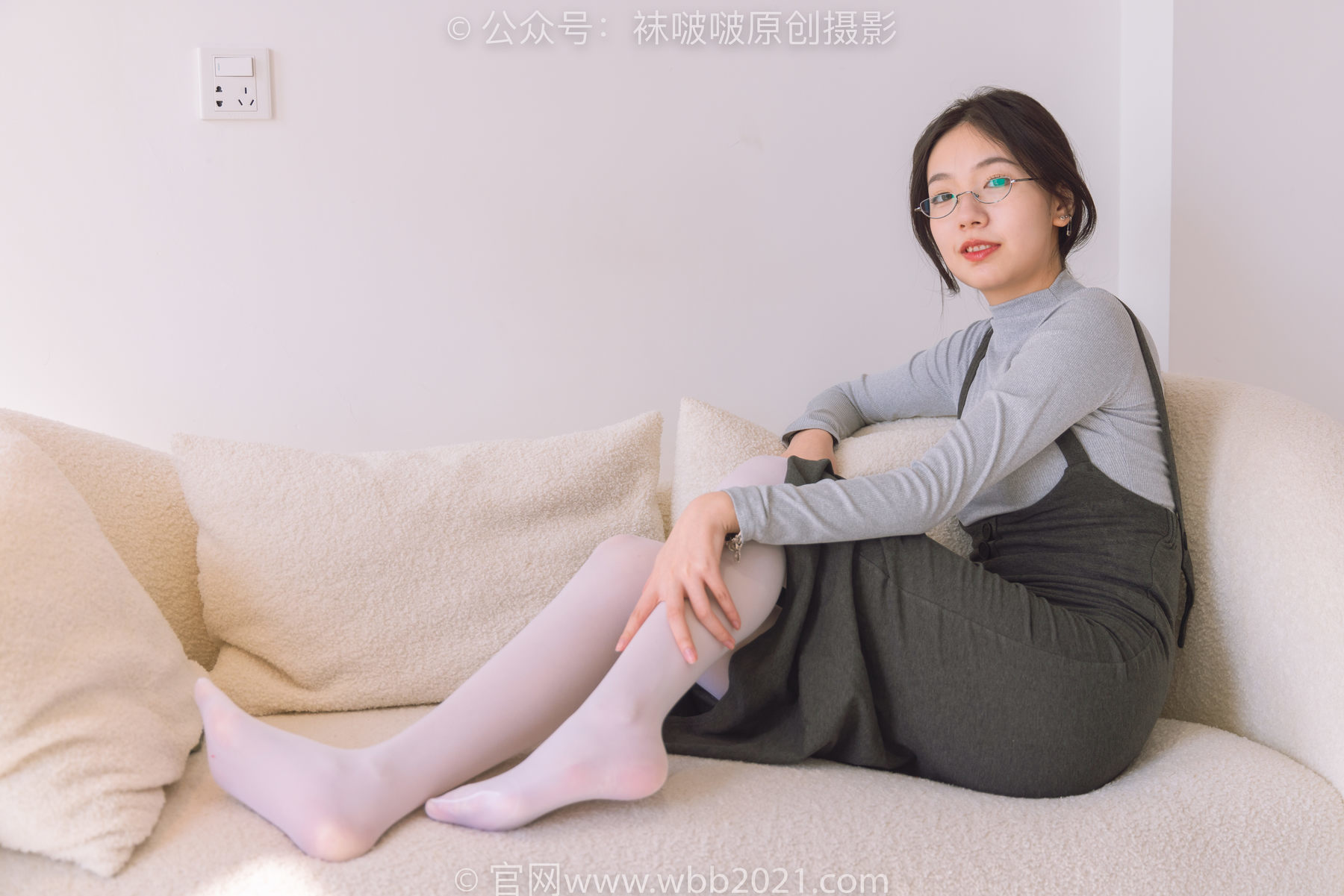 图片[123]-BoBoSocks袜啵啵 No.242 小甜豆-高跟鞋、厚白丝[140P]-六色网