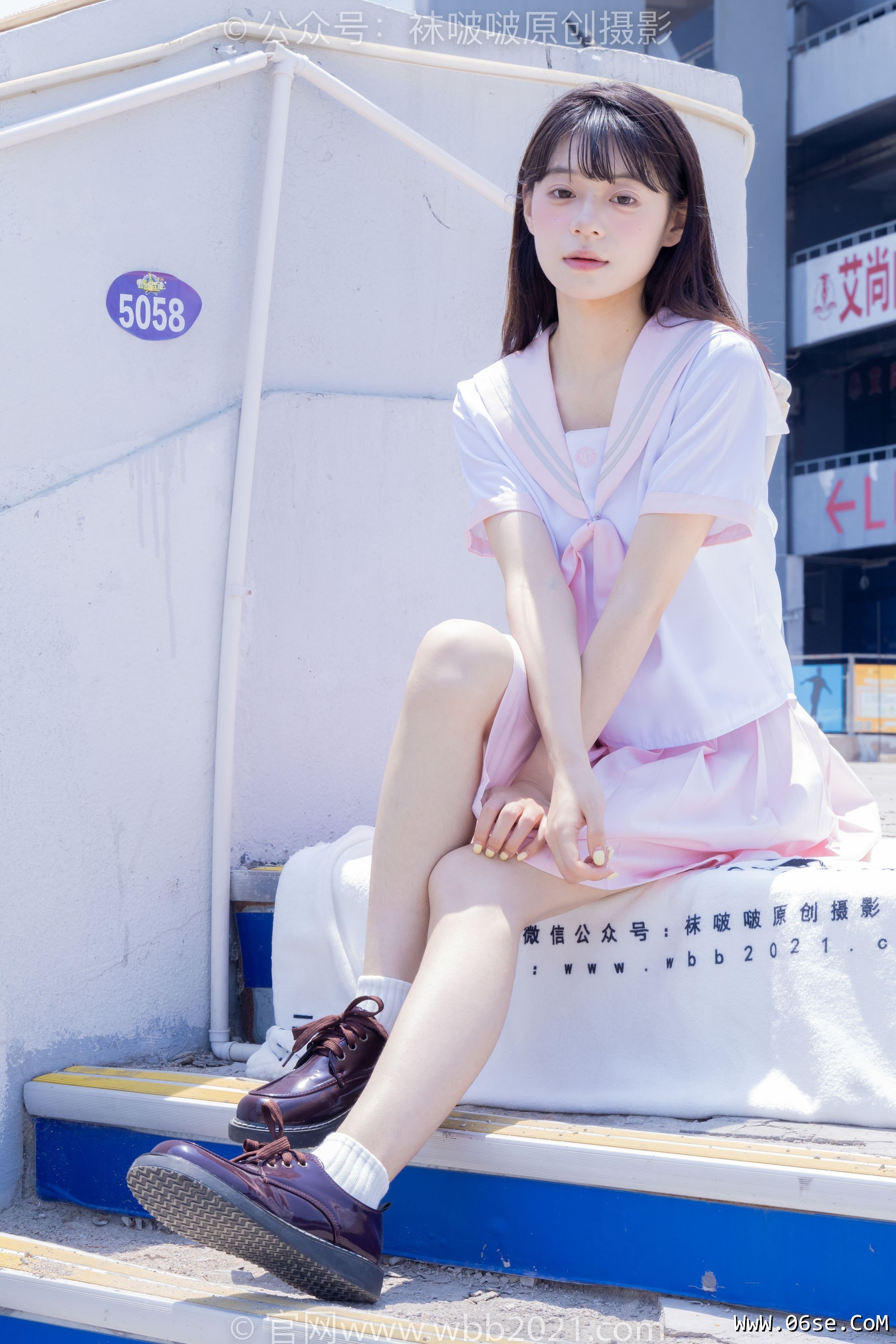 图片[64]-BoBoSocks袜啵啵 No.399 糯米 -皮鞋、白棉袜、jk制服[145P]-六色网