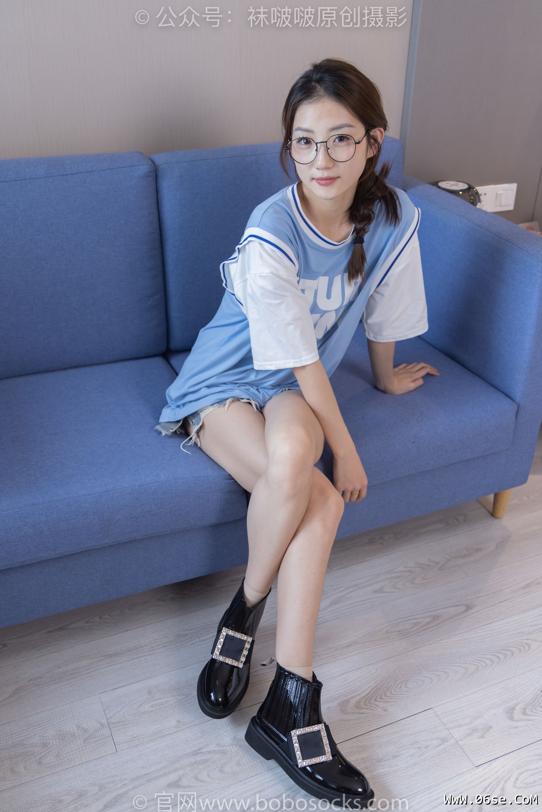 图片[72]-BoBoSocks袜啵啵 No.217 小沫-高跟鞋、皮鞋、短肉丝、自然穿脏白棉袜[150P]-六色网