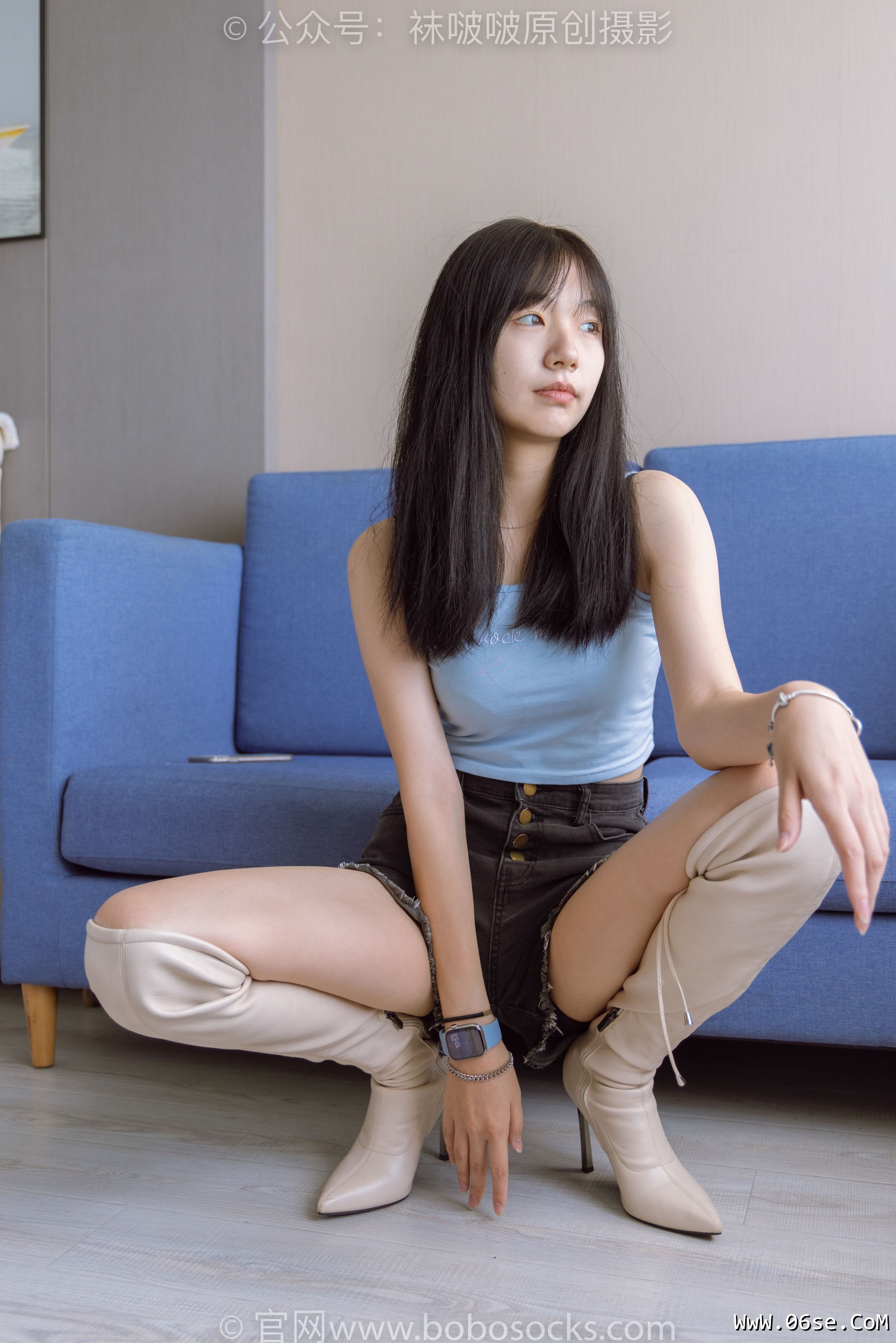 图片[89]-BoBoSocks袜啵啵 No.174 小甜豆-高跟长靴、白棉袜、裸足[178P]-六色网