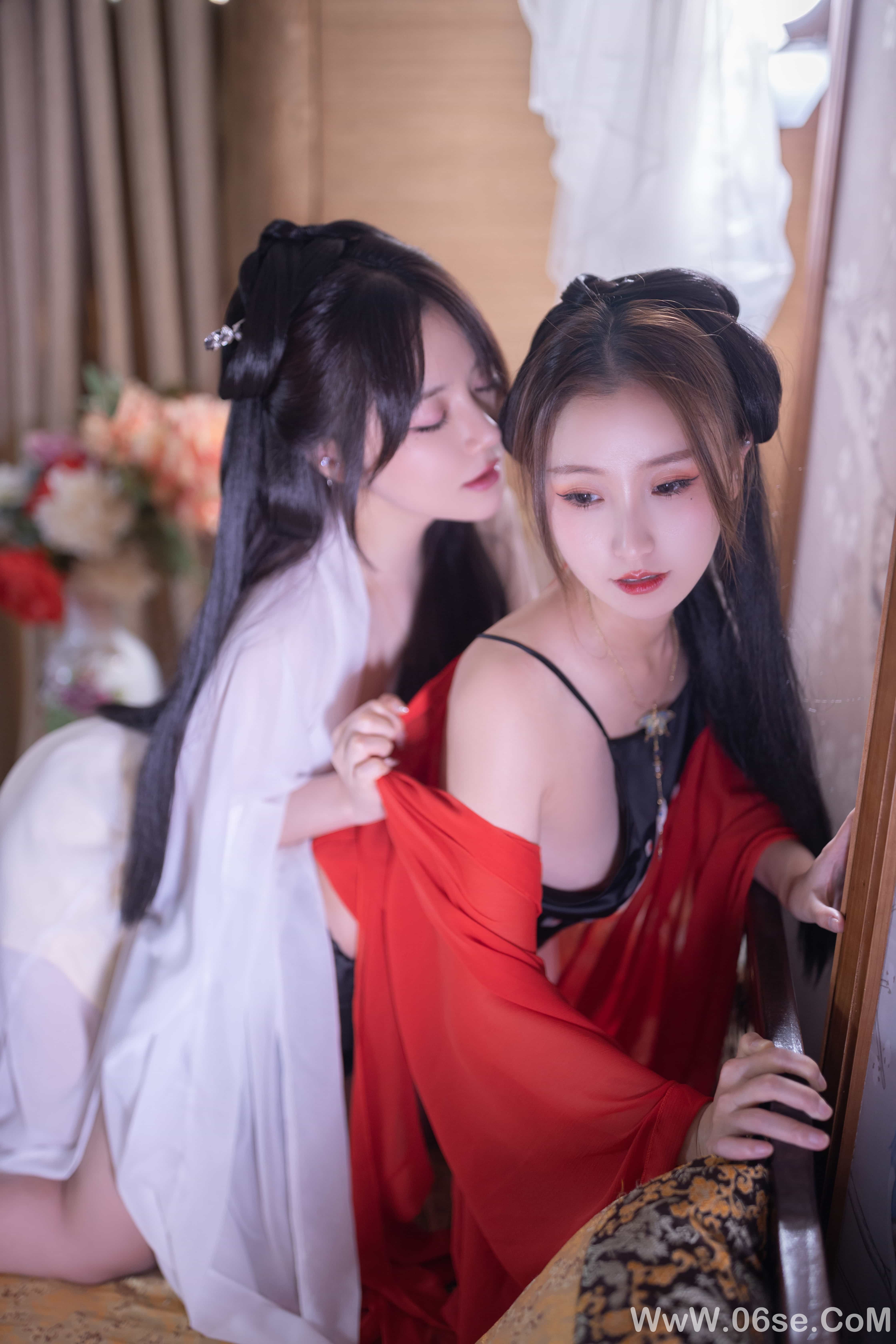 图片[133]-秀人名模鱼子酱Fish内部私购未上架《双女古装剧情》写真[153P]-六色网