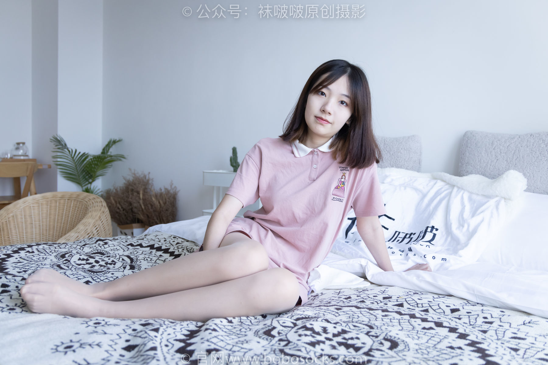 图片[129]-BoBoSocks袜啵啵 No.163 小甜豆-空军一号板鞋、白棉袜、肉丝[135P]-六色网