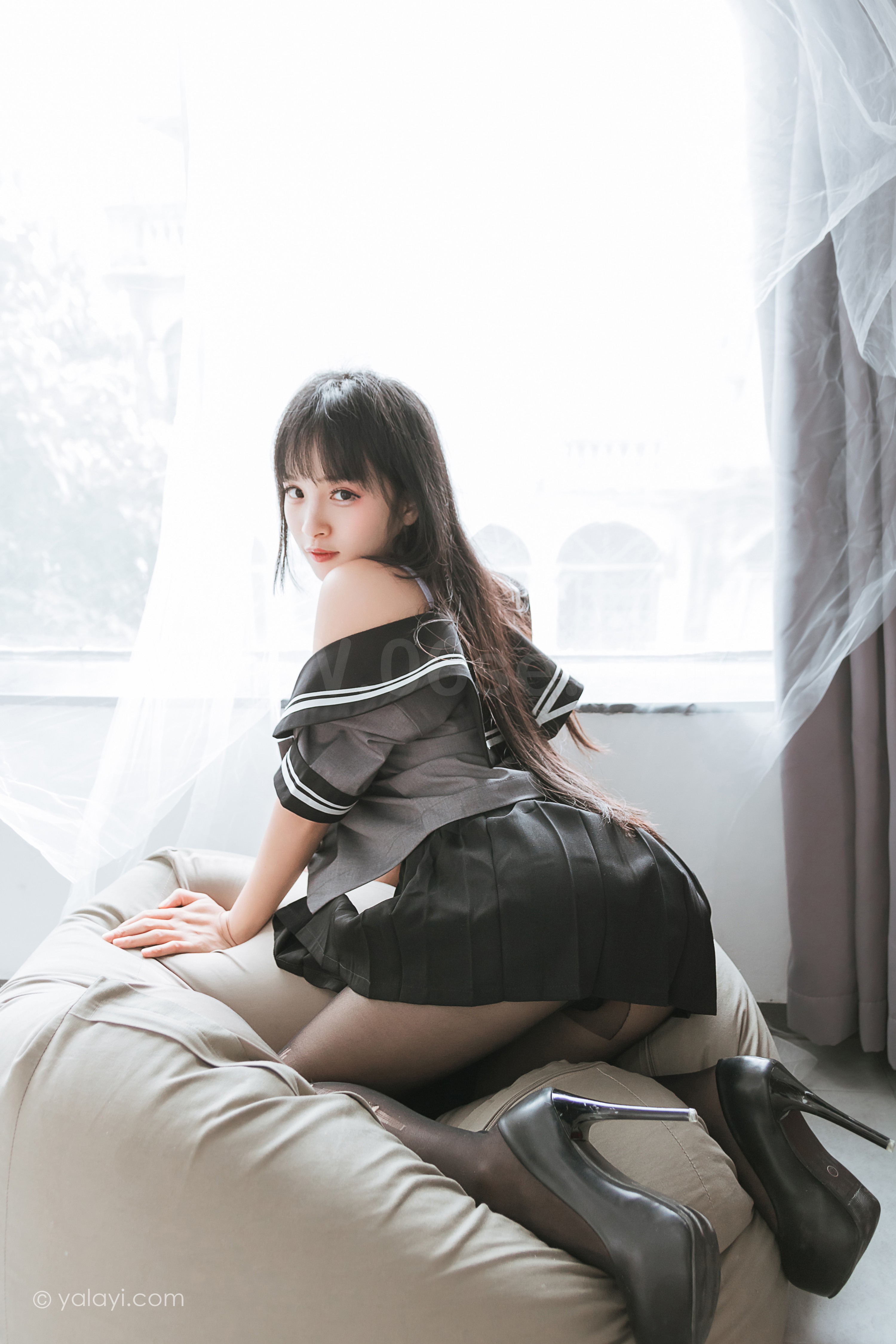 图片[34]-雅拉伊 – 艾丽《疯狂的jk学妹》[43P]-六色网