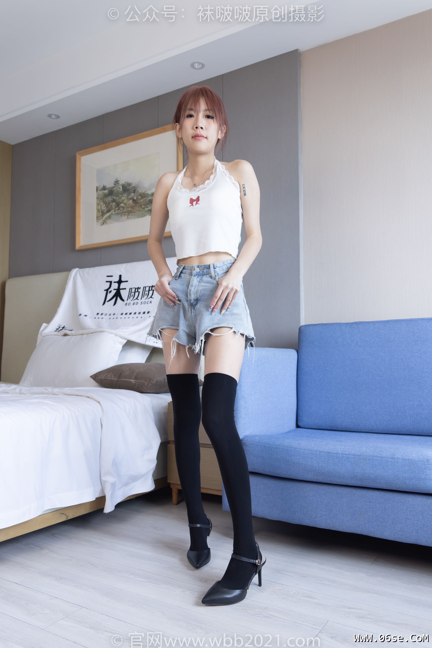 图片[16]-BoBoSocks袜啵啵 No.264 果冻 -高跟鞋、贝壳头板鞋、黑丝大腿袜、白丝大腿袜[179P]-六色网