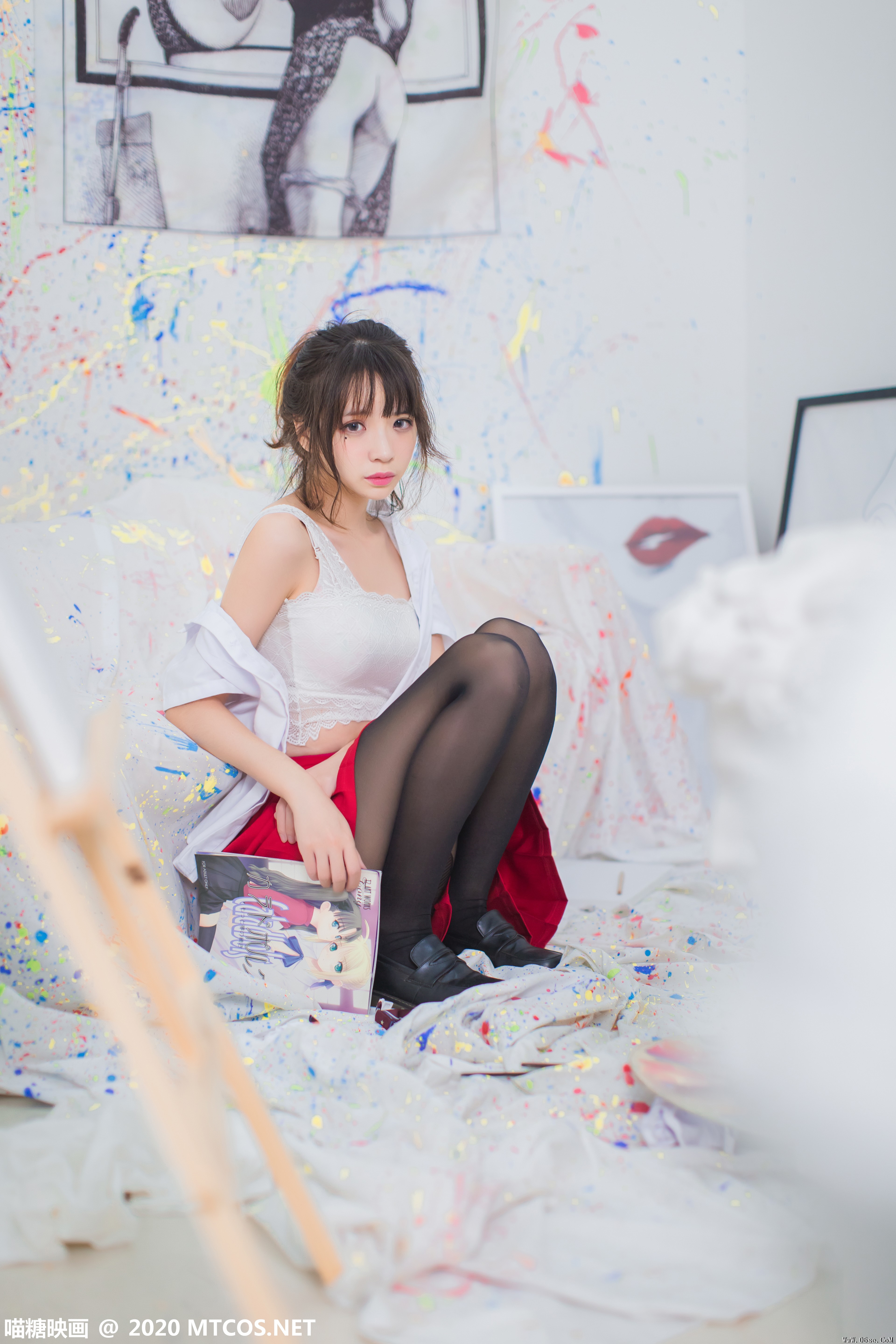 图片[23]-喵糖映画 VOL.319 画室少女[23P／275MB]-六色网