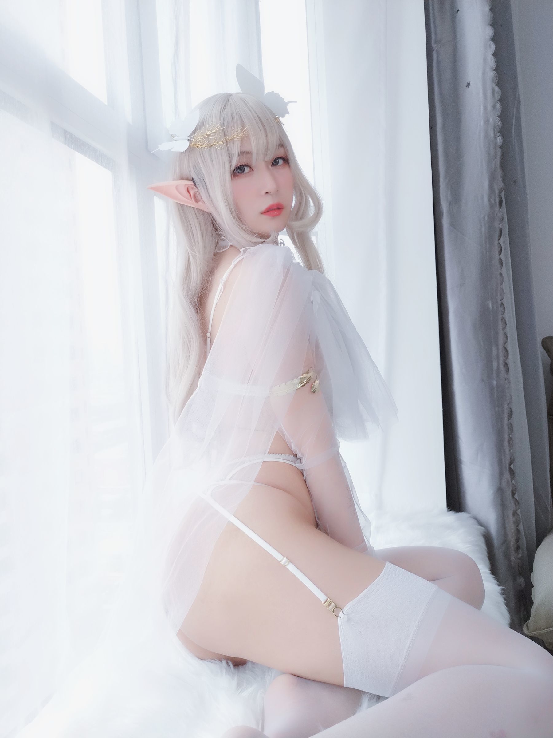 图片[9]-Coser小姐姐白银 纯白精灵[45P]-六色网