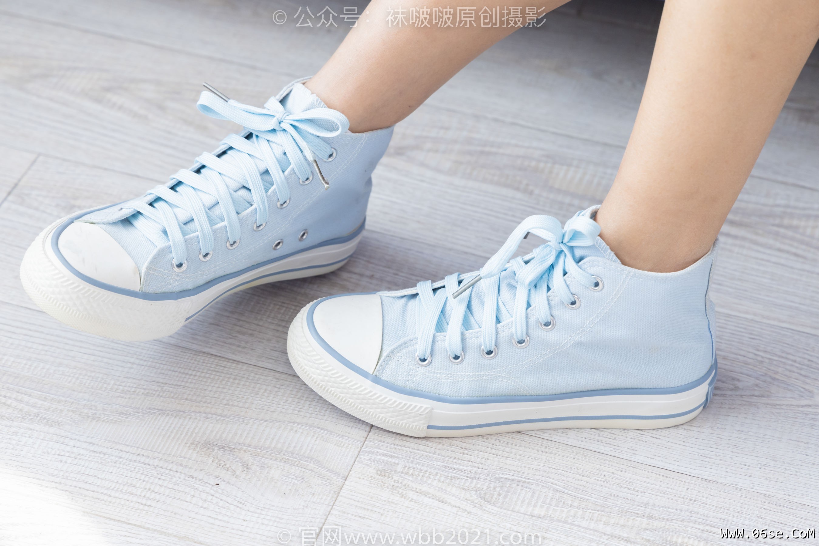 图片[101]-BoBoSocks袜啵啵 No.301 奶油 -两双板鞋、白棉袜、短黑丝、裸足[240P]-六色网