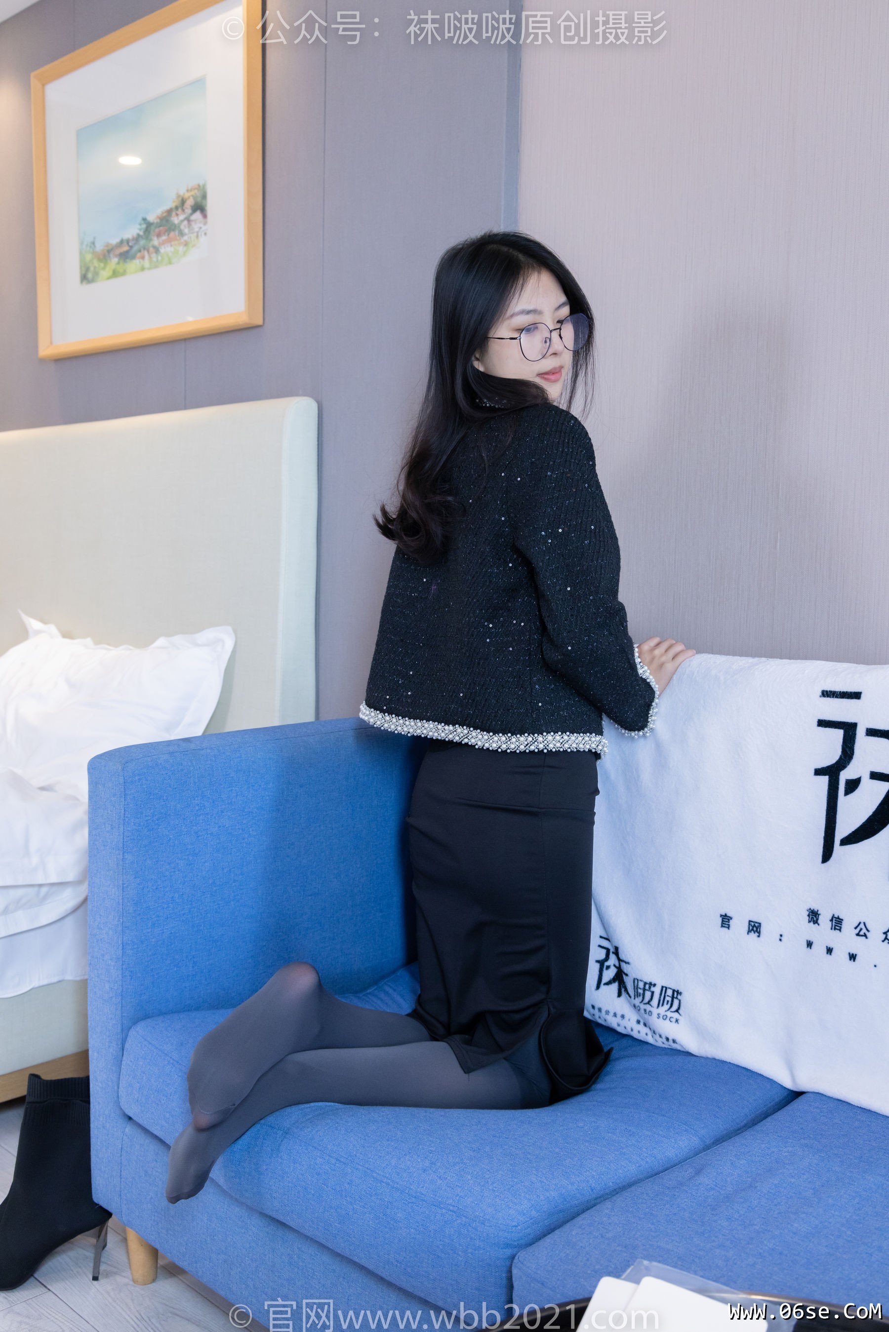 图片[120]-BoBoSocks袜啵啵 No.378 奶油 -短靴、运动鞋、厚黑丝、厚灰丝[190P]-六色网