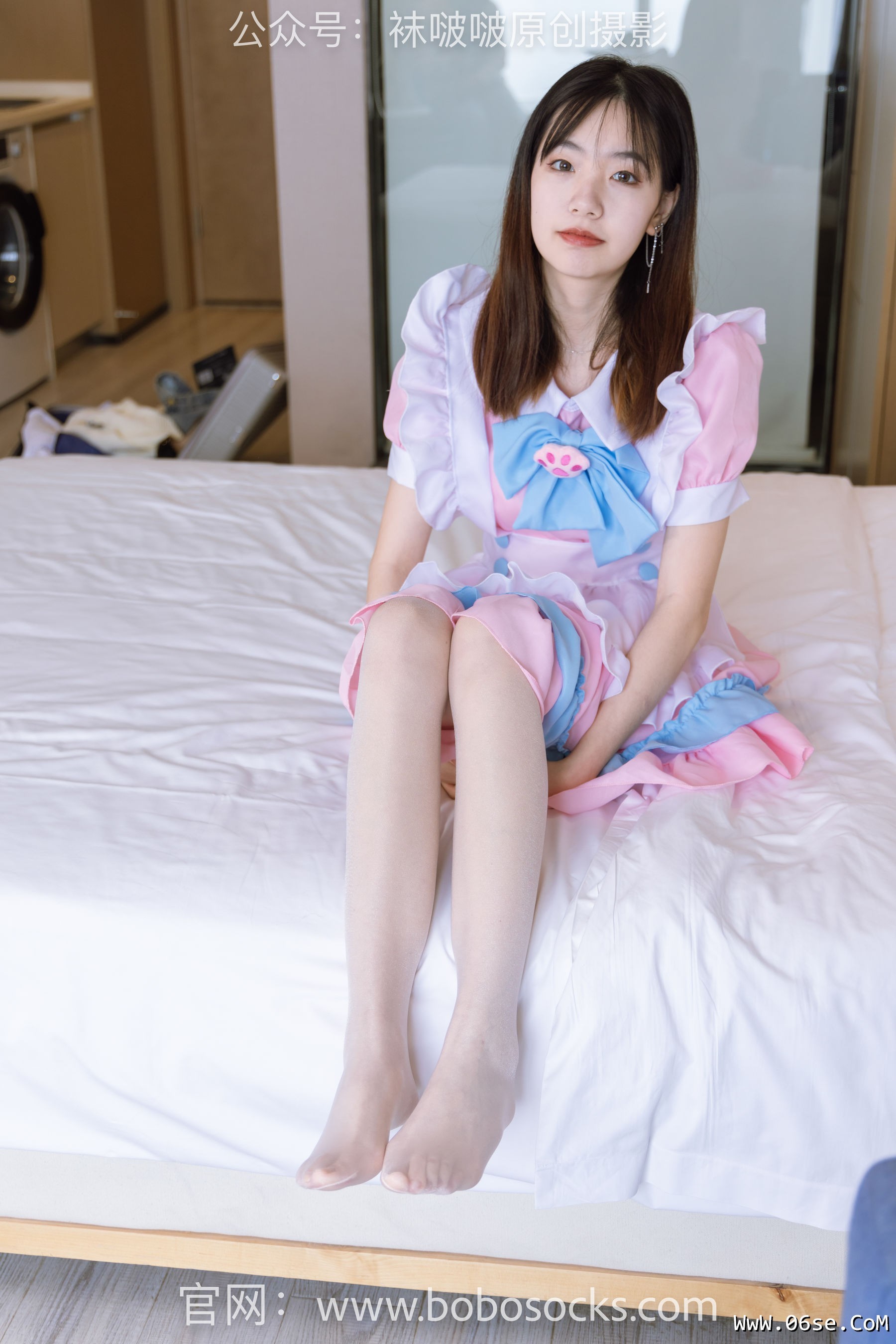 图片[142]-BoBoSocks袜啵啵 No.154 小甜豆-两双高跟鞋、珠光白丝、女仆装[200P]-六色网