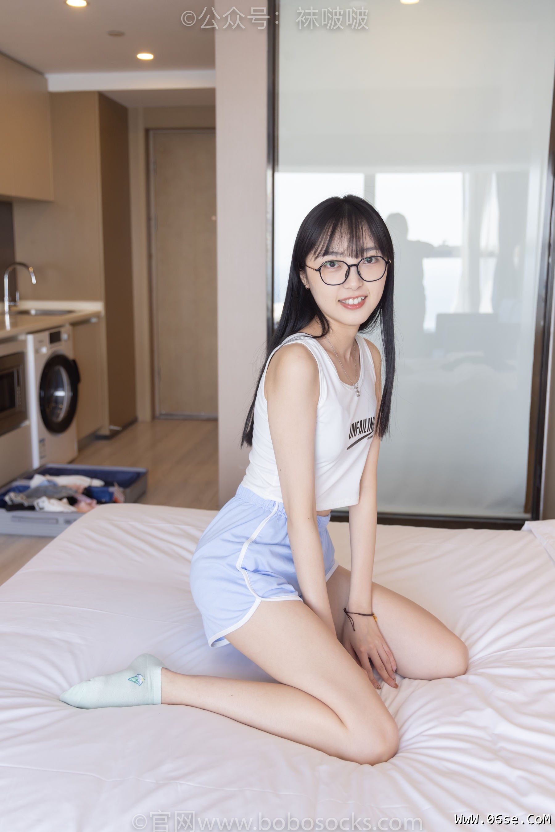 图片[43]-BoBoSocks袜啵啵 No.081 稚予- AJ、浅黄色短棉袜、浅蓝色短棉袜、裸足[145P]-六色网