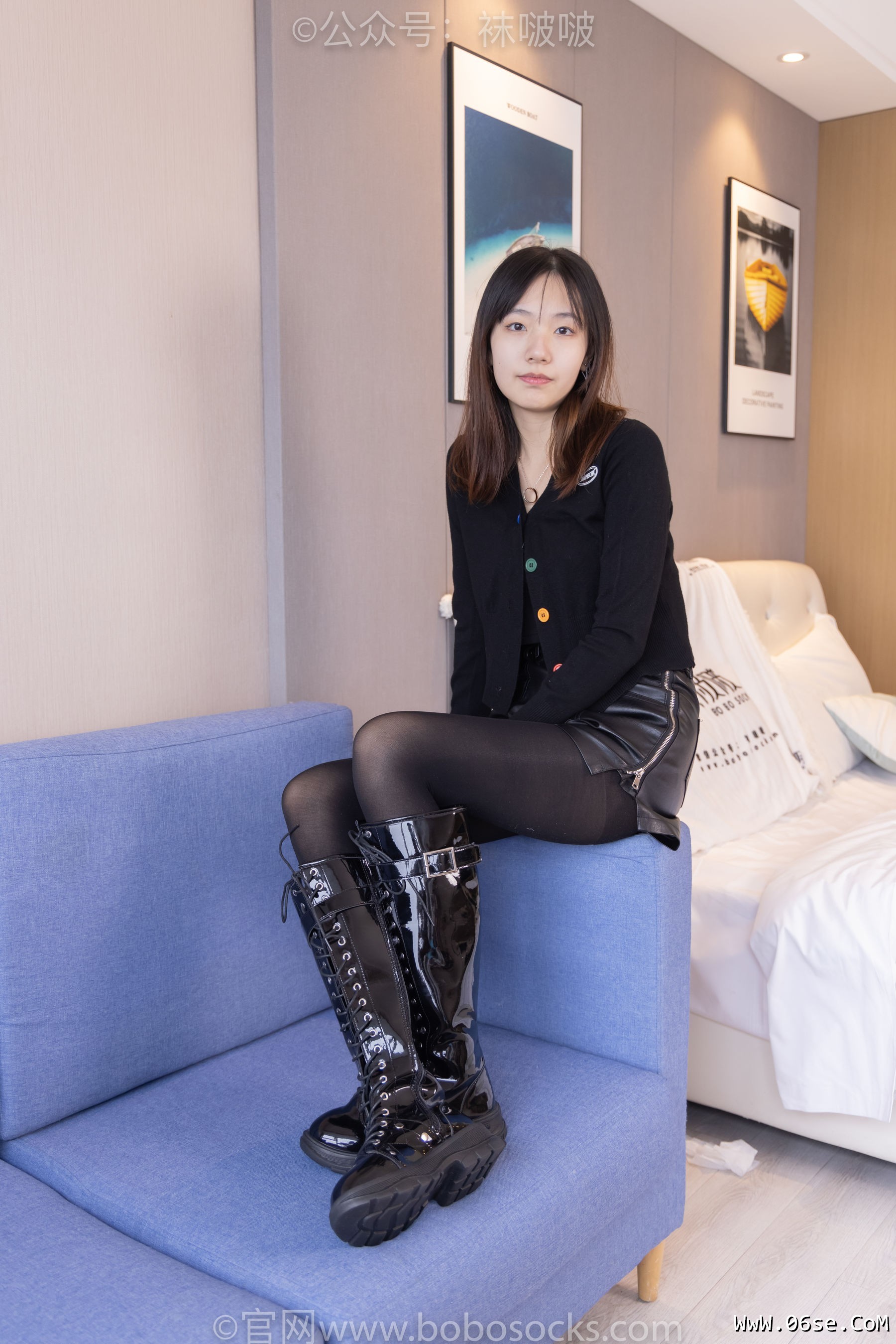 图片[11]-BoBoSocks袜啵啵 No.072 小甜豆-两双长靴、厚黑丝、厚肉丝[144P]-六色网