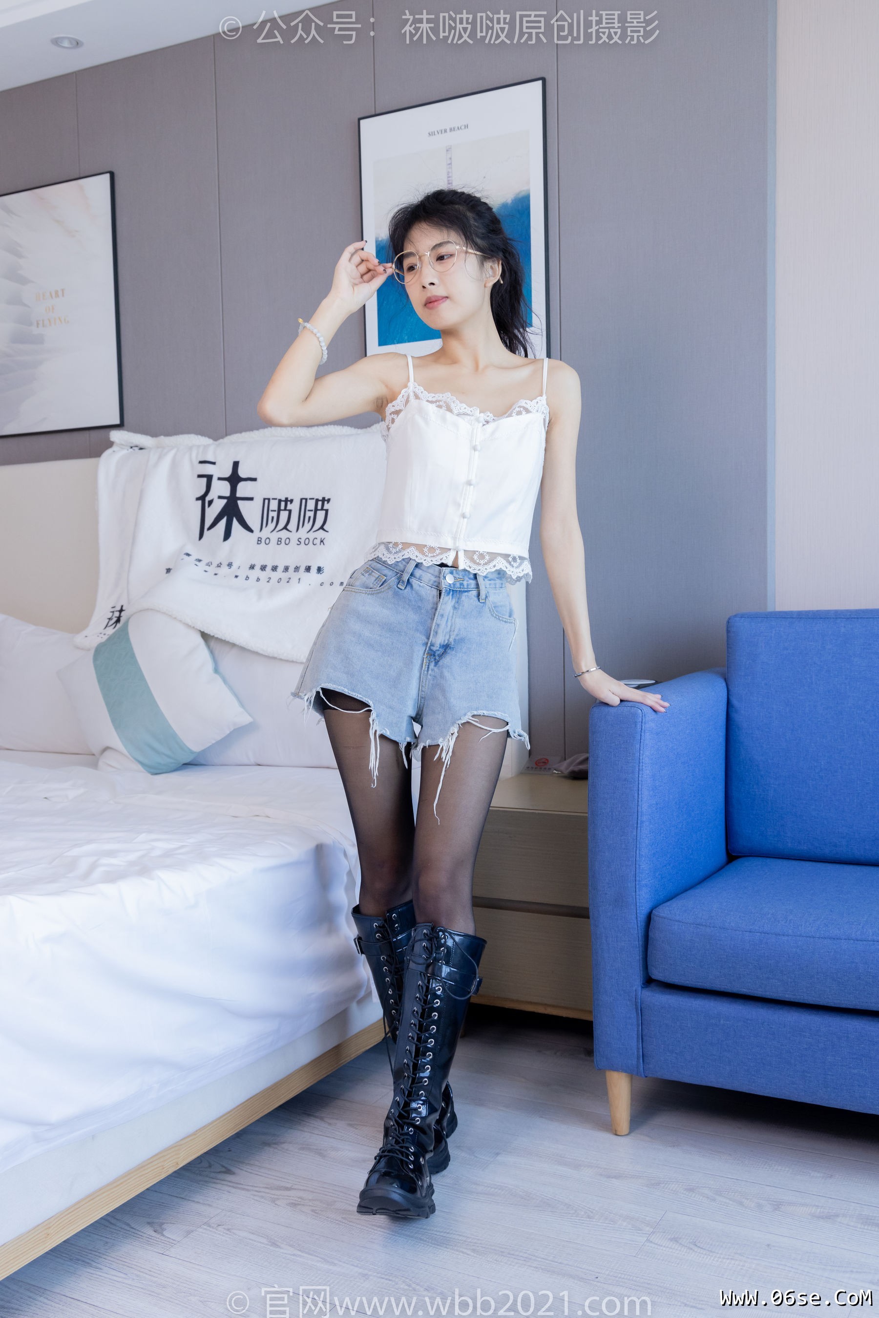 图片[85]-BoBoSocks袜啵啵 No.383 奶油 -长靴、高跟长靴、黑丝、网袜、裸足[150P]-六色网